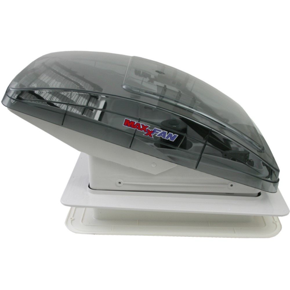 Maxxair Dachfenster MAXXFAN Deluxe getönte Klarglas Dachluke Dachfenster mit Ventilator