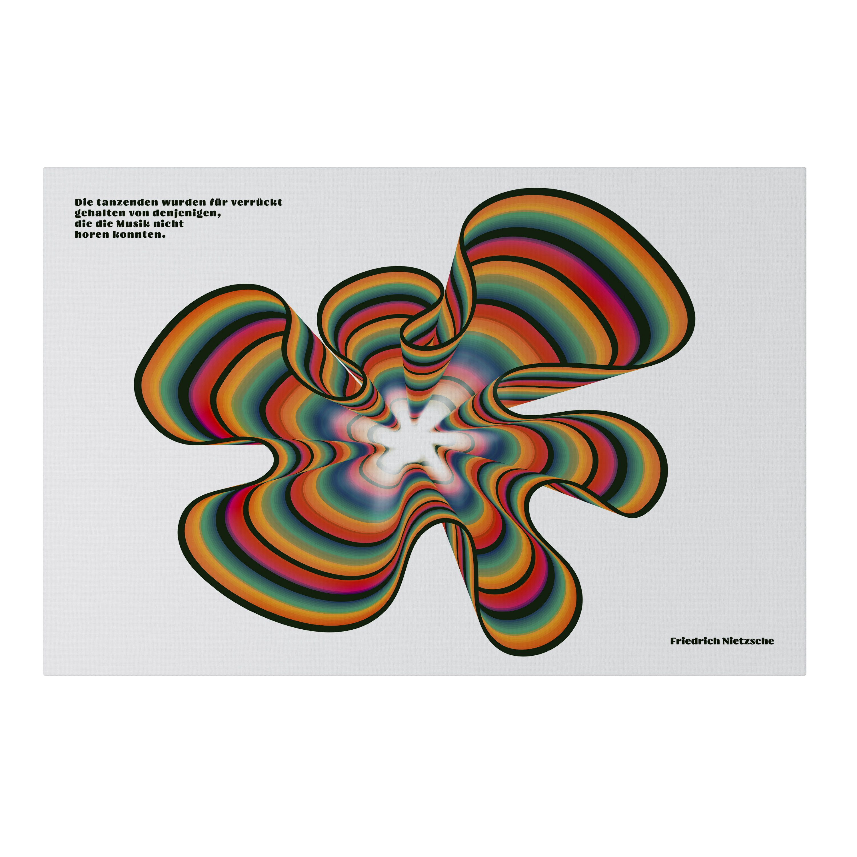 SPACEREBELS Leinwandbild NOSTALGIC ECHOES [DE], Abstrakt (1 St), 3 cm Keilrahmen, Baumwollleinwand