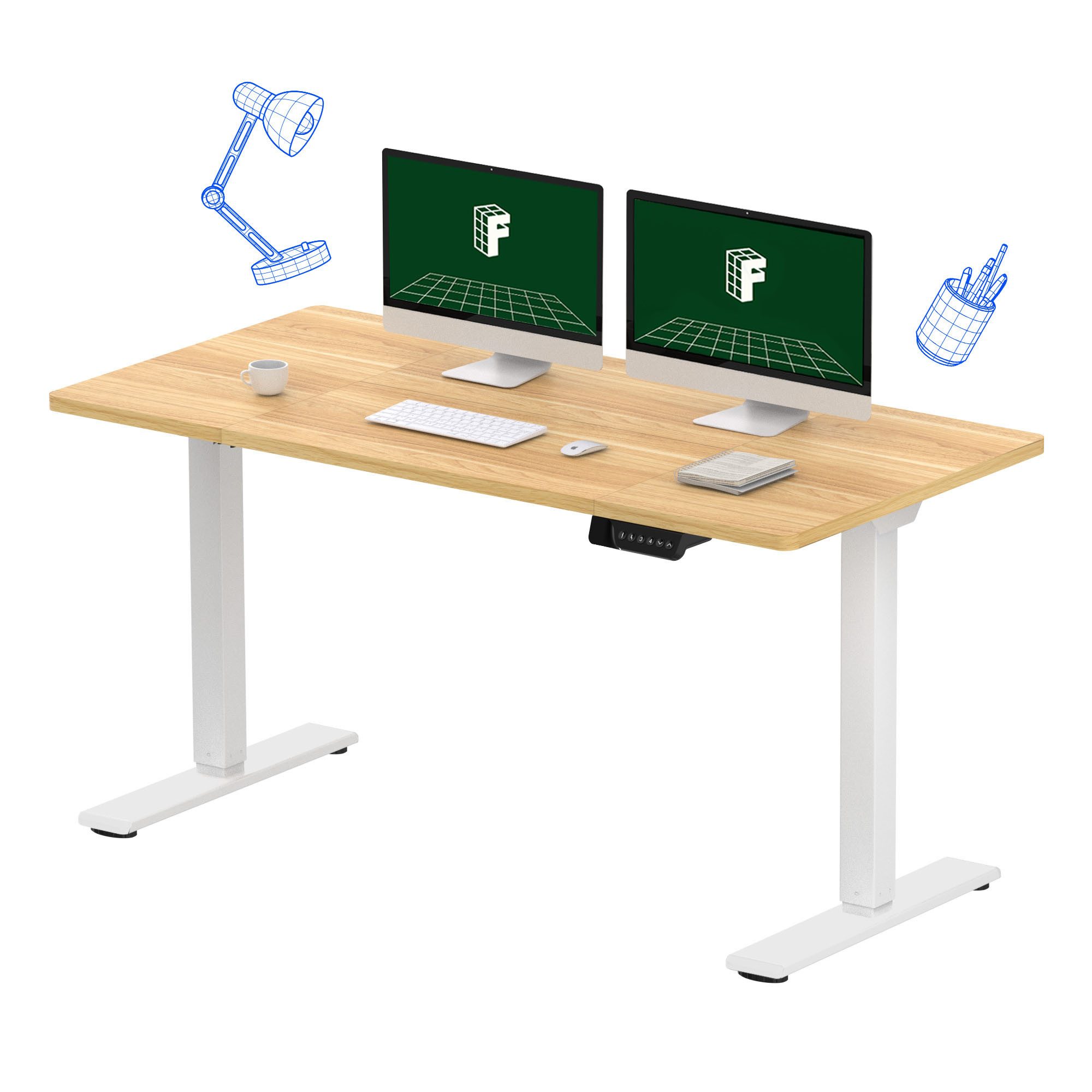 FLEXISPOT Schreibtisch Sitz-Steh-Tisch mit Memory-Funktionen (110X54/140X70 günstig online kaufen