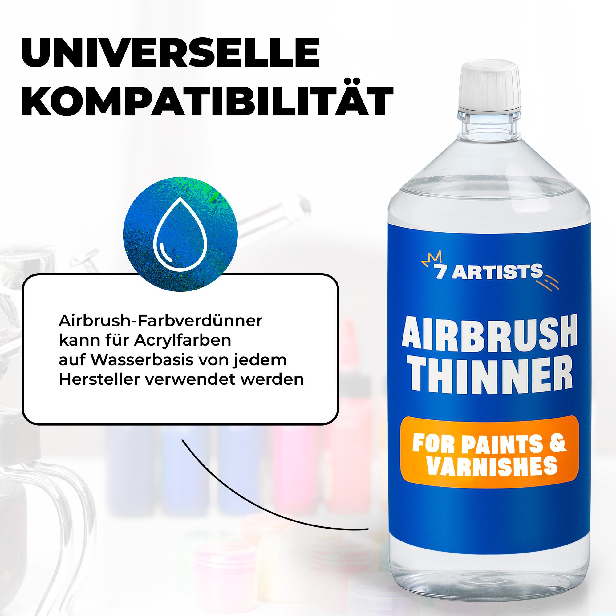 7 Artists Acrylfarbe 7 Artists Airbrush Verdünner Acrylfarben - Airbrush Thinner