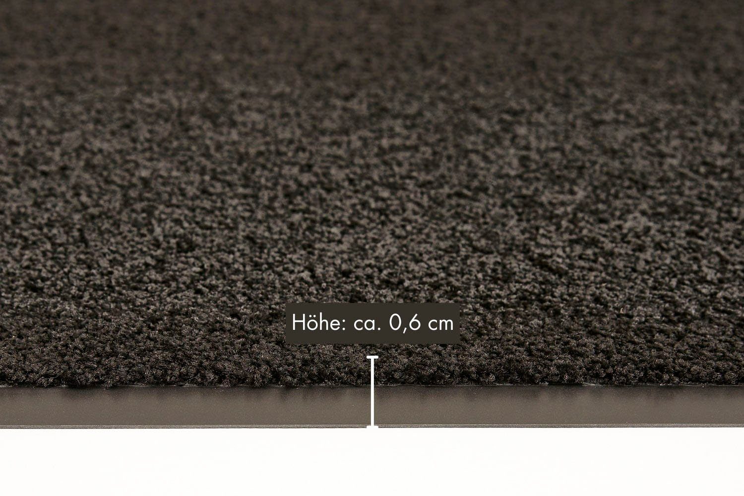mm, Schmutzfangmatte, geeignet, auch grau für 6 Fußmatte Andiamo, überdachten Außenbereich Verdi, Höhe: waschbar rechteckig,