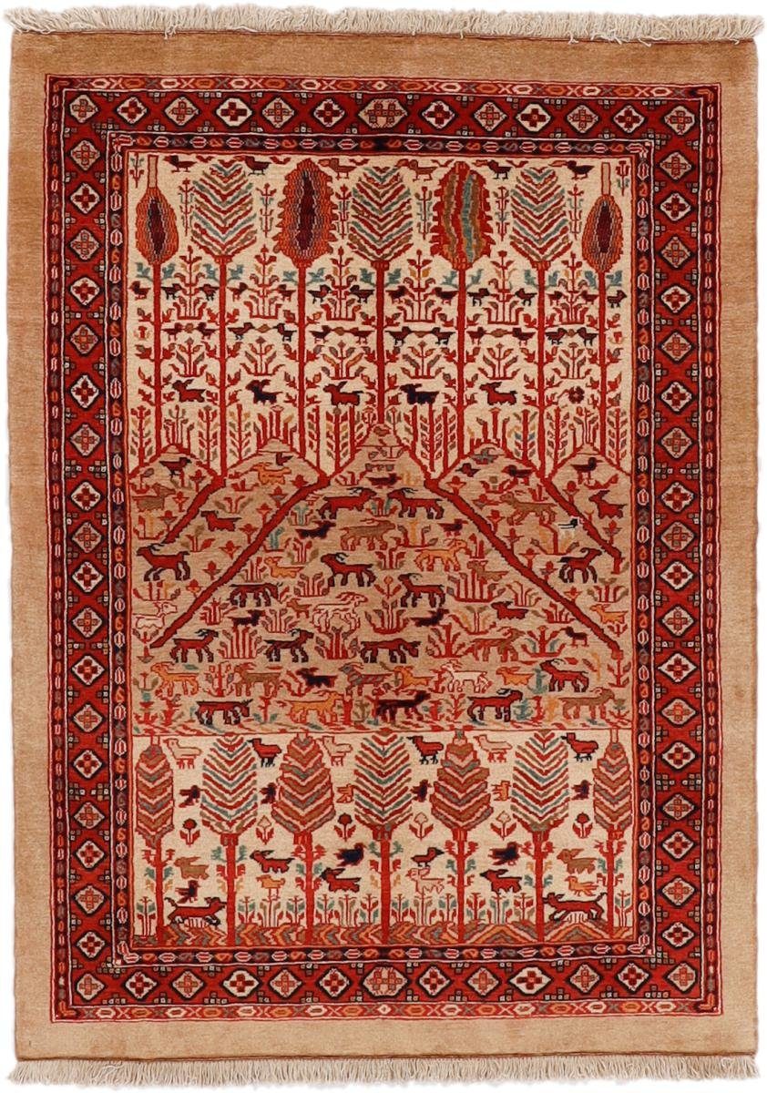 Orientteppich Malayer-Miri 123x171 Handgeknüpfter Orientteppich / Perserteppich, Nain Trading, rechteckig, Höhe: 12 mm