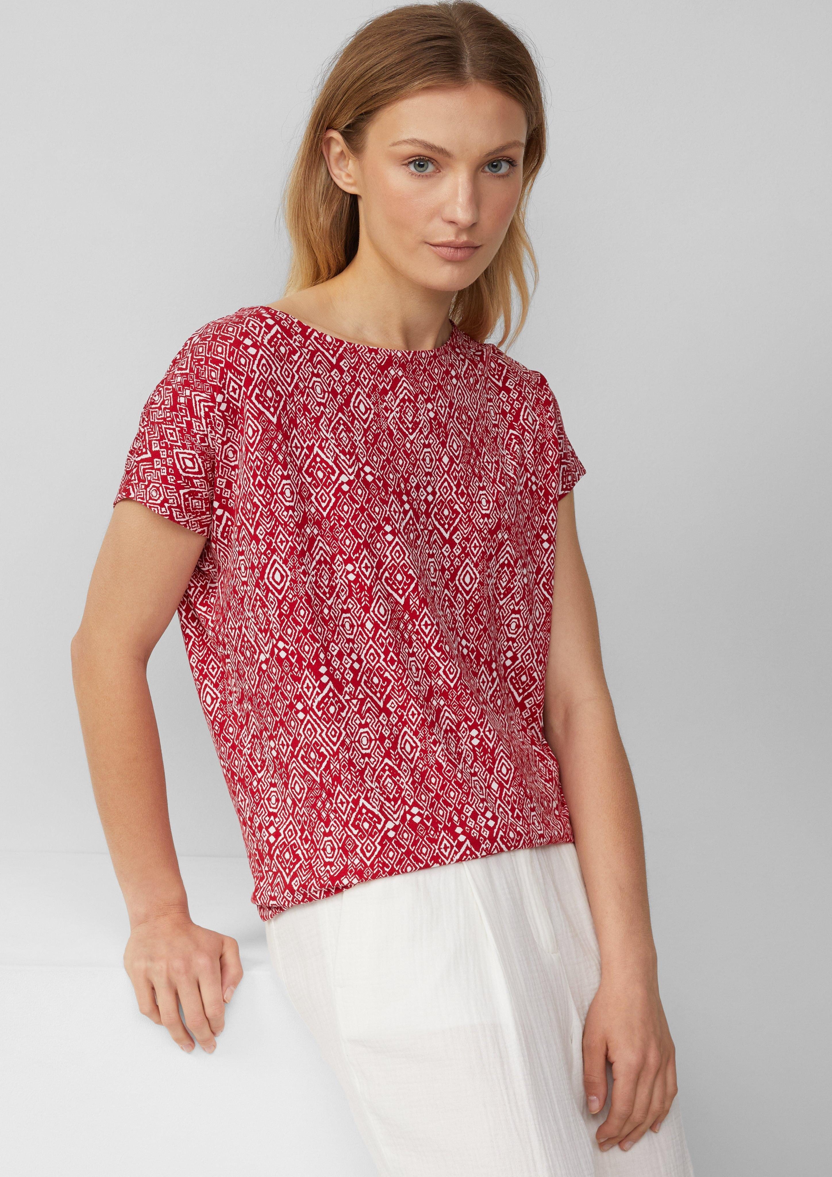 s.Oliver Shirttop Fließendes T-Shirt aus Viskosemix günstig online kaufen