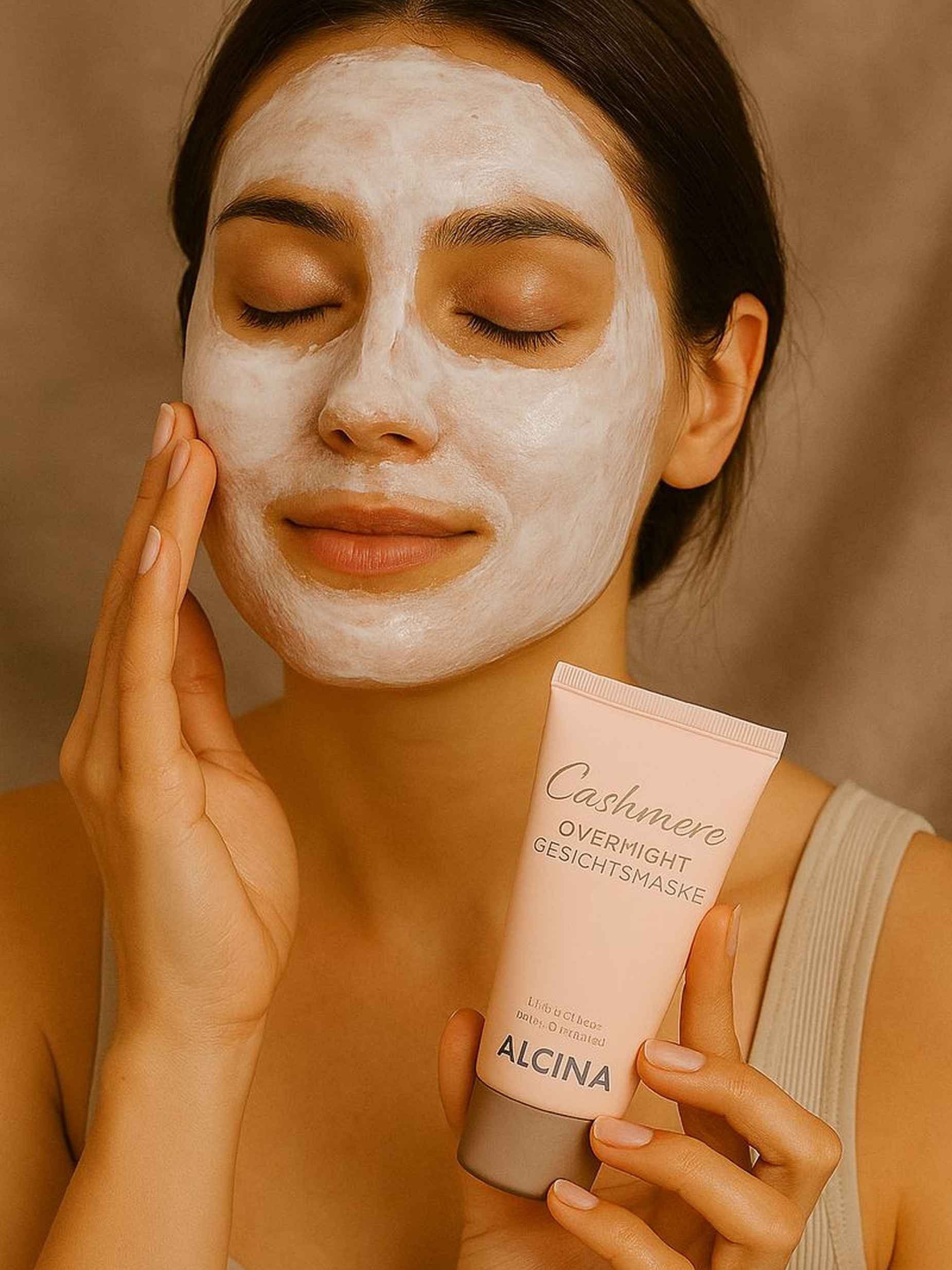 ALCINA Gesichtsmaske Cashmere Overnight Maske (50 ml) Luxus-Winterpflege