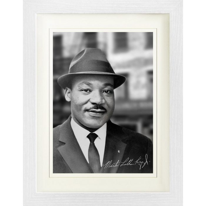 1art1 Bild mit Rahmen Martin Luther King Jr. - Portrait 1964