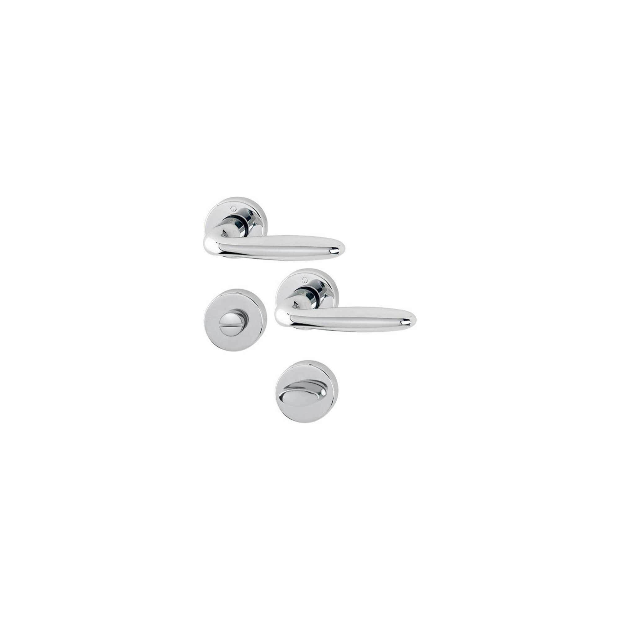 HOPPE Zubehör-Set Hoppe Rosettengrt.Verona M151/42KV/42KVS MS F49-R rd.SK/OL DIN L/R D/D