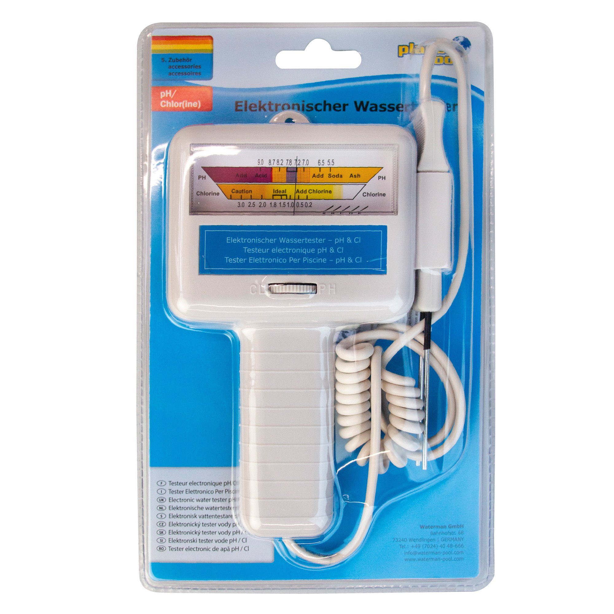 Planet Pool Wassersensor PLANET POOL Elektronischer Wassertester pH /Chlor, (1-St)