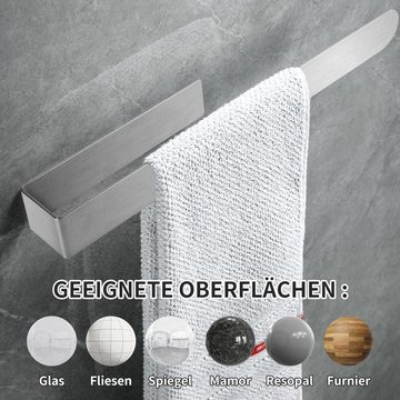 OSTWOLKE Handtuchstange Handtuchhalter ohne Bohren Handtuchstange Wandmontage Edelstahl 37CM, befestigen ohne Bohren