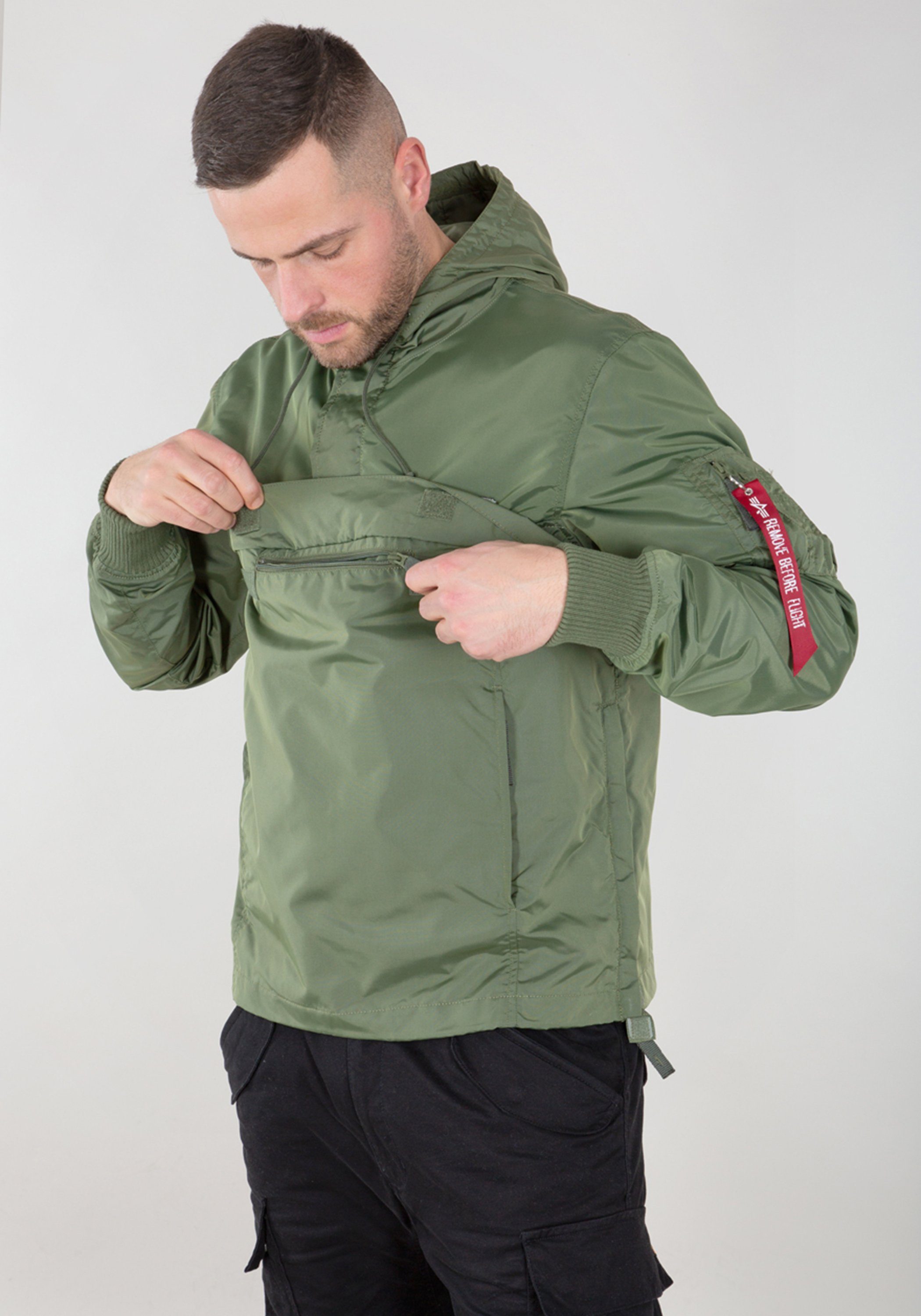 TT Alpha Alpha Öffnung Jackets - Anorak Industries und Men Utility Industries seitliche Anorak Half-zip Reißverschluss LW,