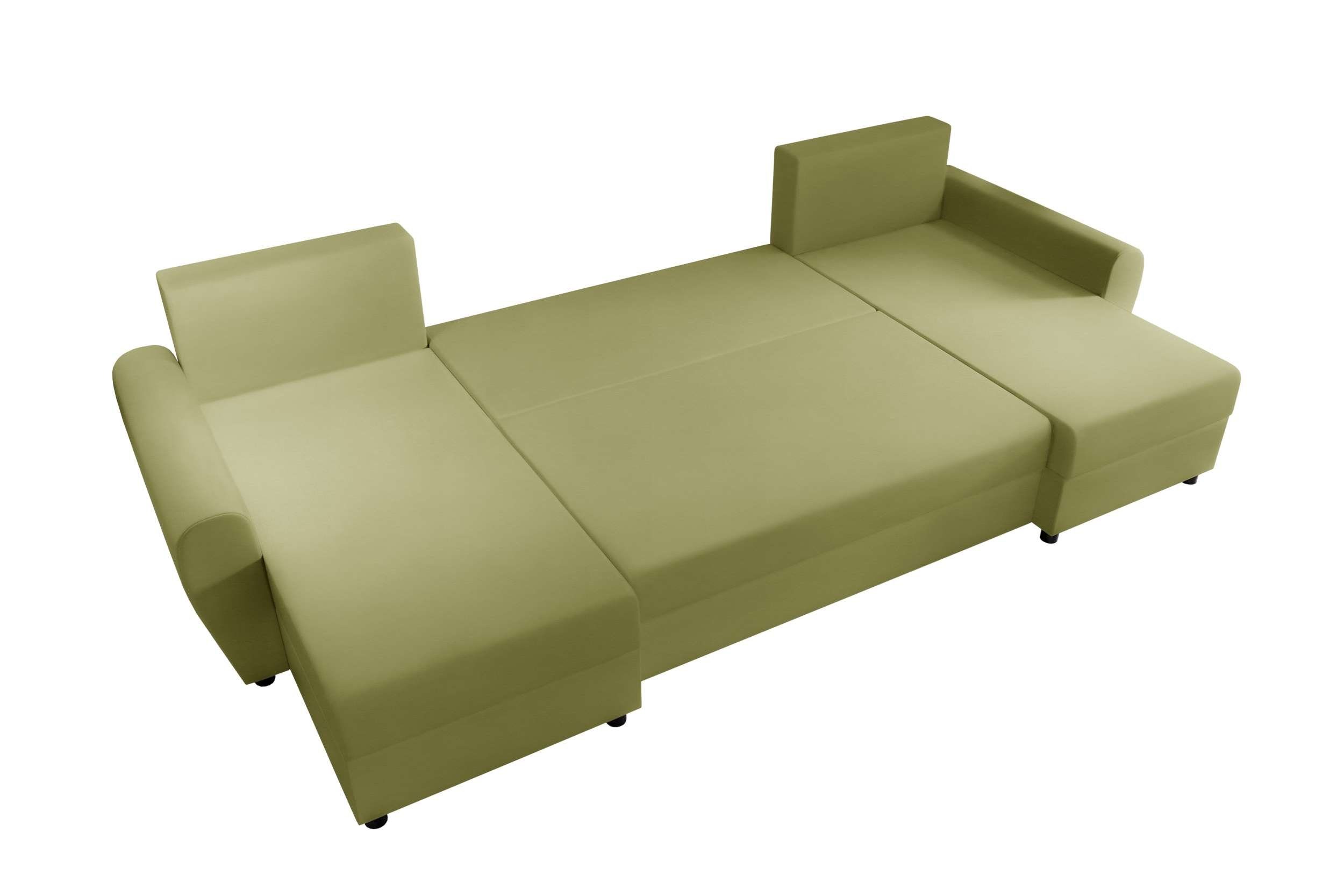 Bettfunktion, Wohnlandschaft Modern Eckcouch, Design Bettkasten, mit Sitzkomfort, U-Form, mit Arlen, Stylefy Sofa,