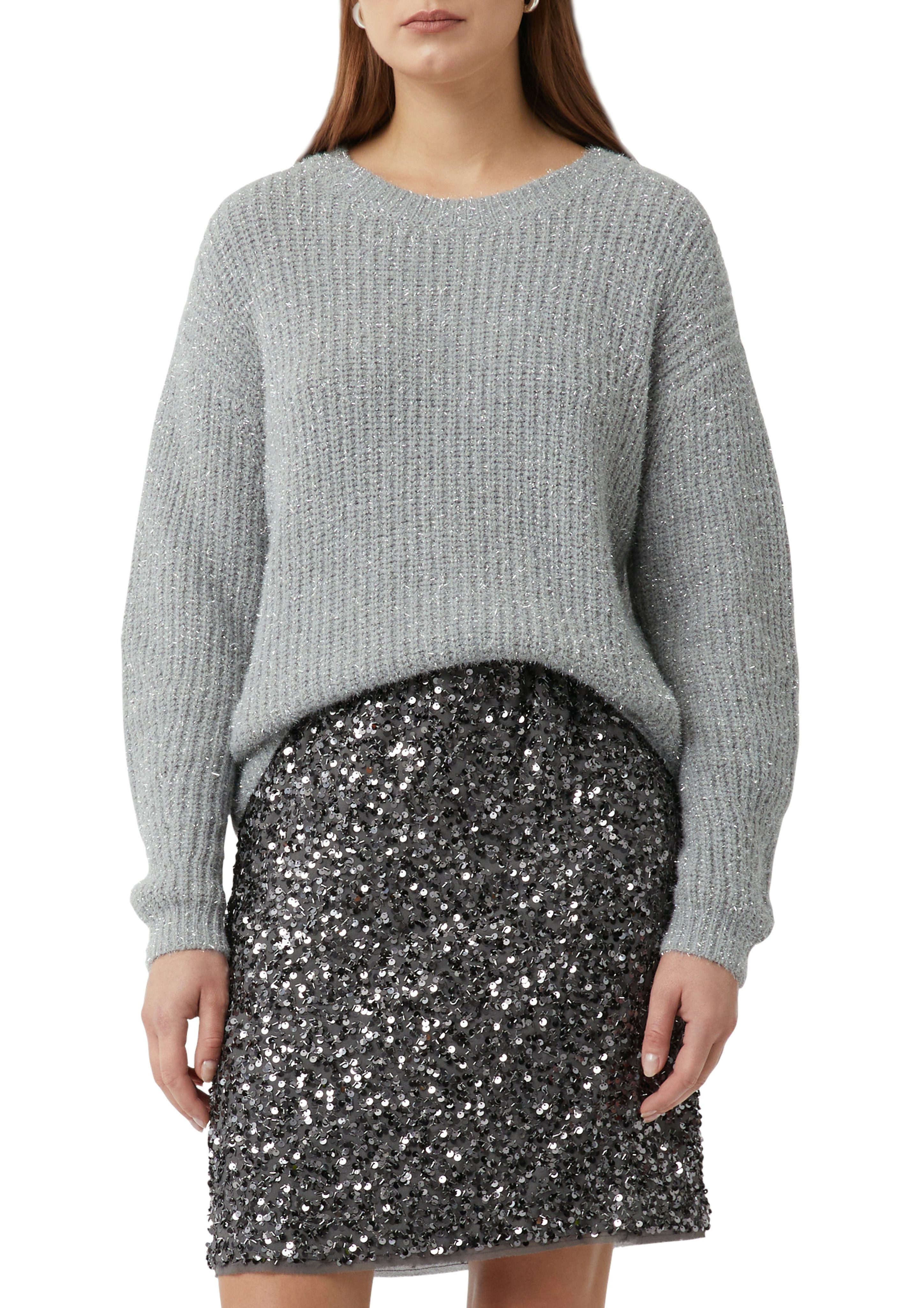 comma Strickpullover mit Glitzerfäden günstig online kaufen