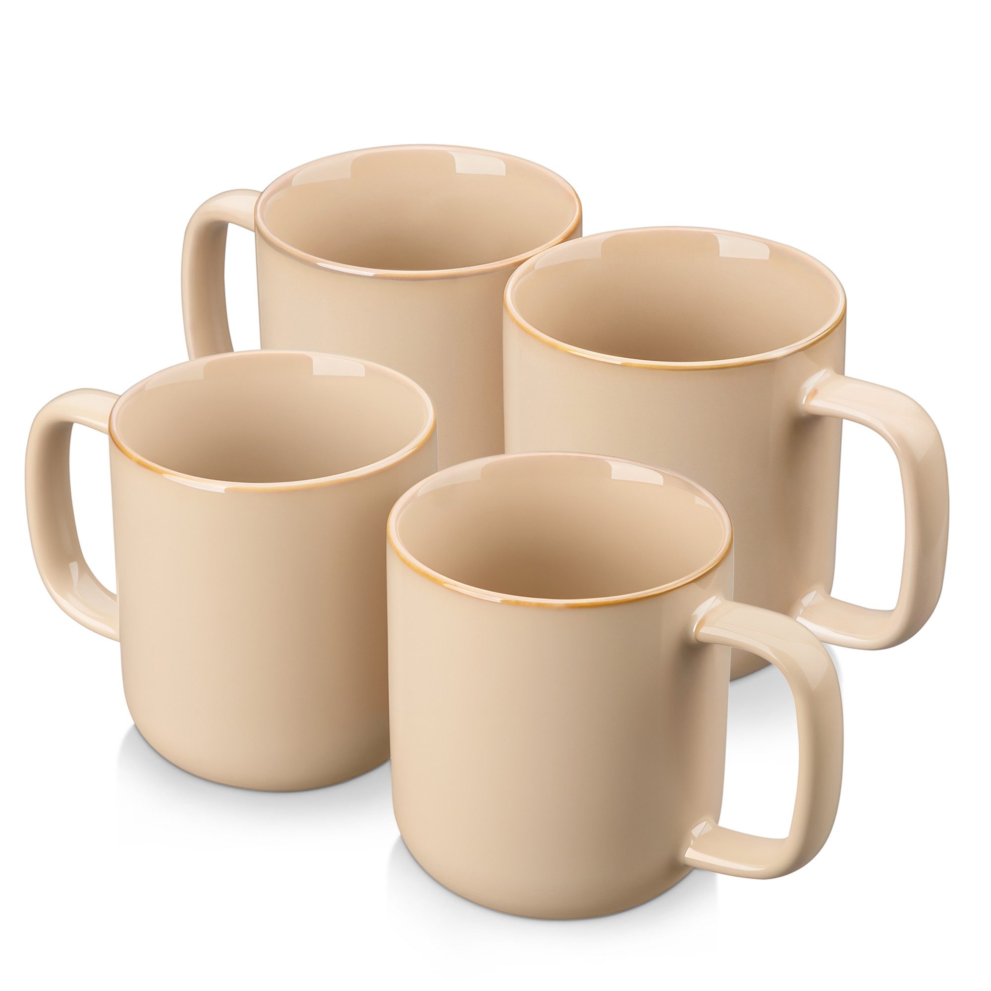 vancasso Tasse 4-tlg Tassen Set, Becher für 4, Steingut, 4-tlg., Steingut
