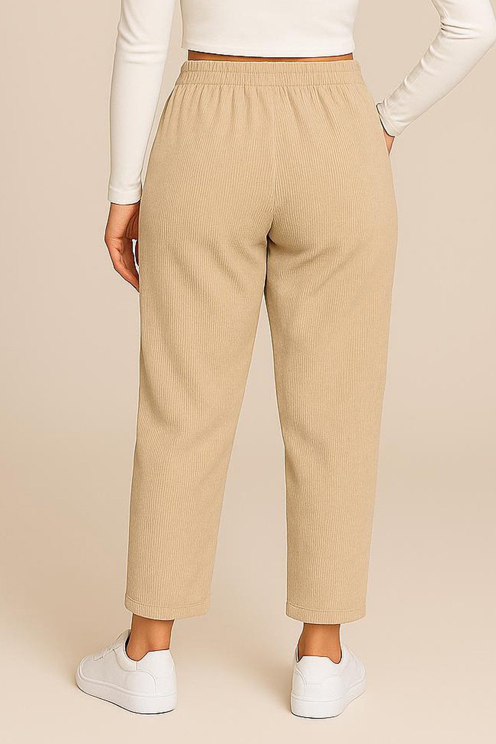 Kendindza Collection Jogger Pants Damen Cordhose Optik Hose Jogg-Pants eleg günstig online kaufen