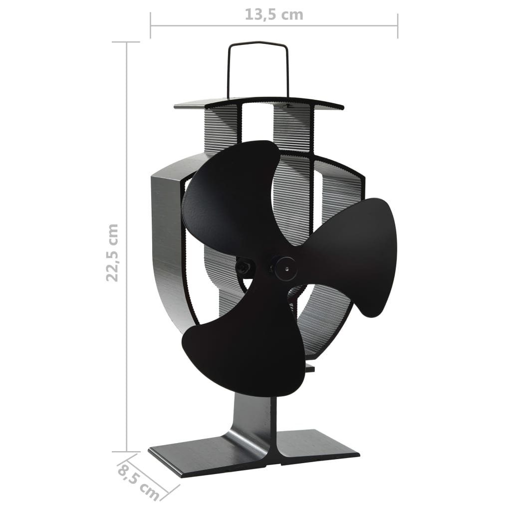 leise Kaminventilator Flügeln, Ofenventilator Kaminlüfter,3 Motoren, wärmebetriebener DOTMALL