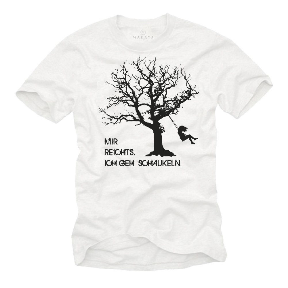 MAKAYA Print-Shirt Lustige Herren T-Shirts mit günstig online kaufen