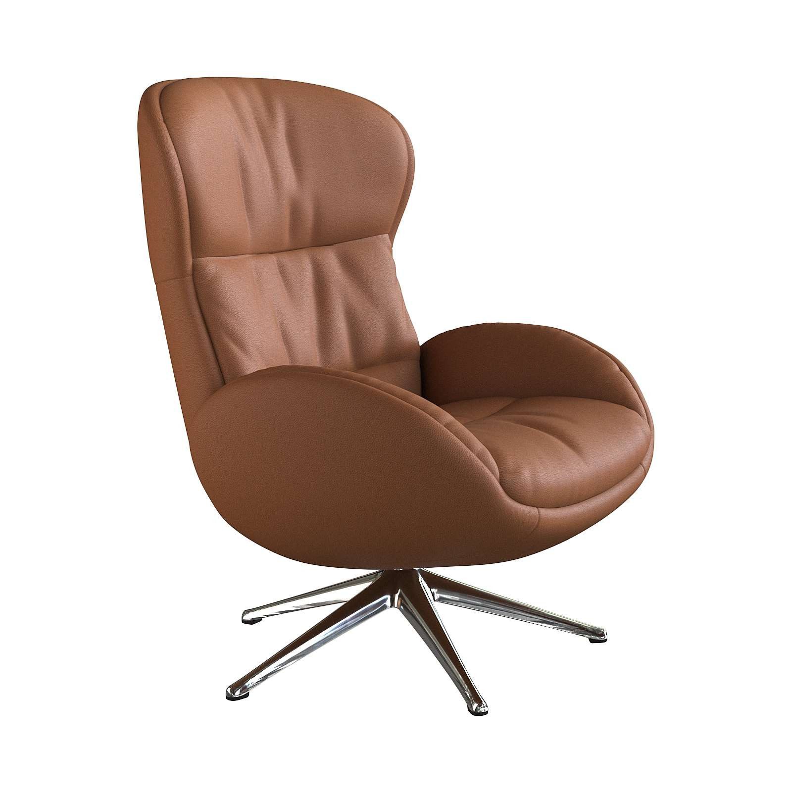 FLEXLUX Relaxsessel Haze, hervorragender Komfort, Alu Fuß, organisches Design, ergonomisch (Fernsehsessel), Rückenteilverstellung, drehbar, Fuß Alu
