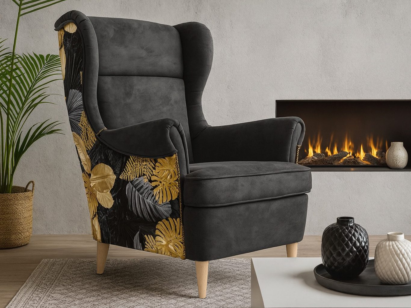 Beautysofa Крісла Havana im skandinavischen Stil (hoher Rückenlehne & modernem Design), 4 trendige Farben zur Auswahl