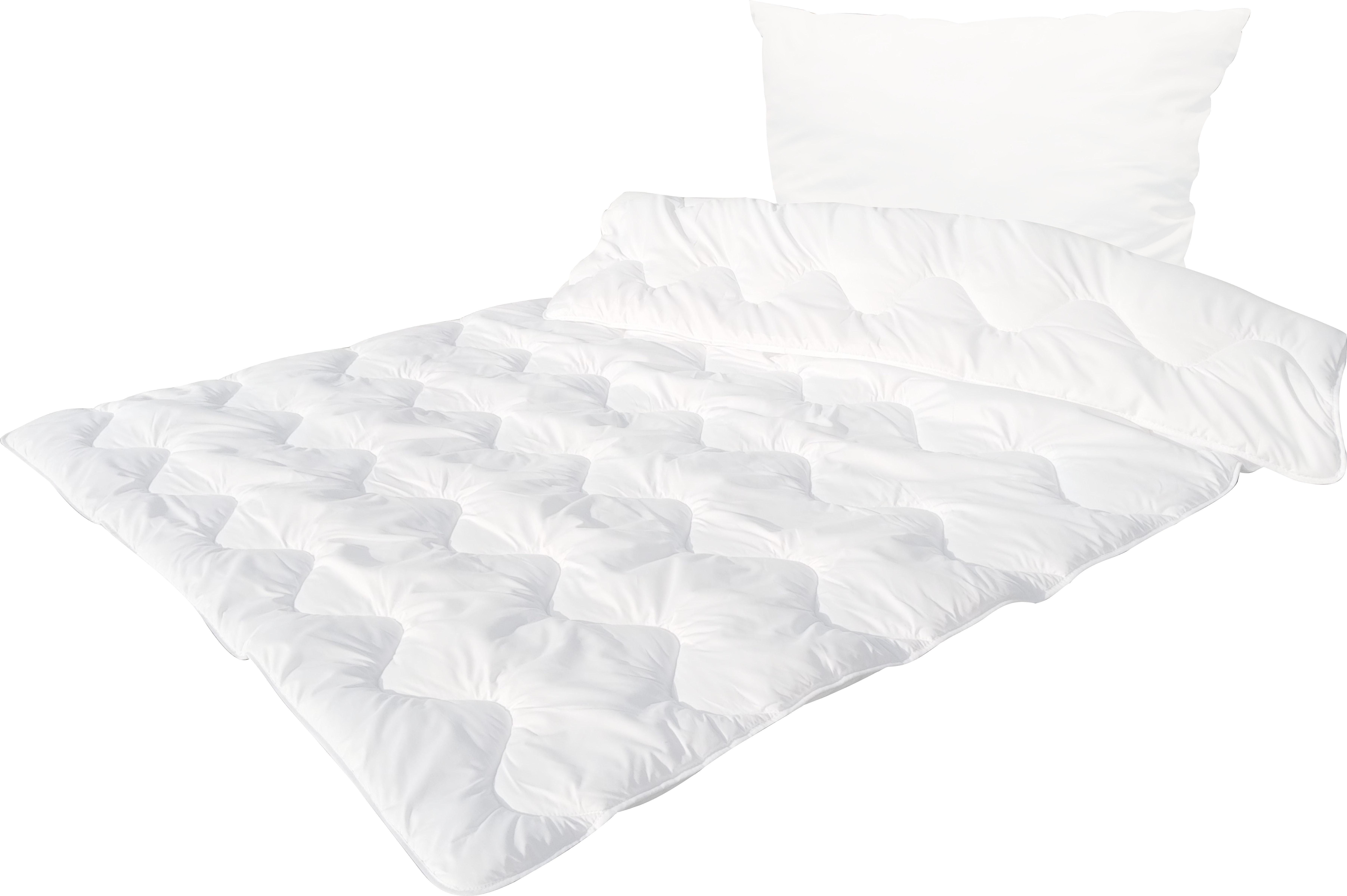 COSIMA Bettdecke + Kopfkissen, Bezug: KunstfaserChemiefaser/Polyester (PES) günstig online kaufen