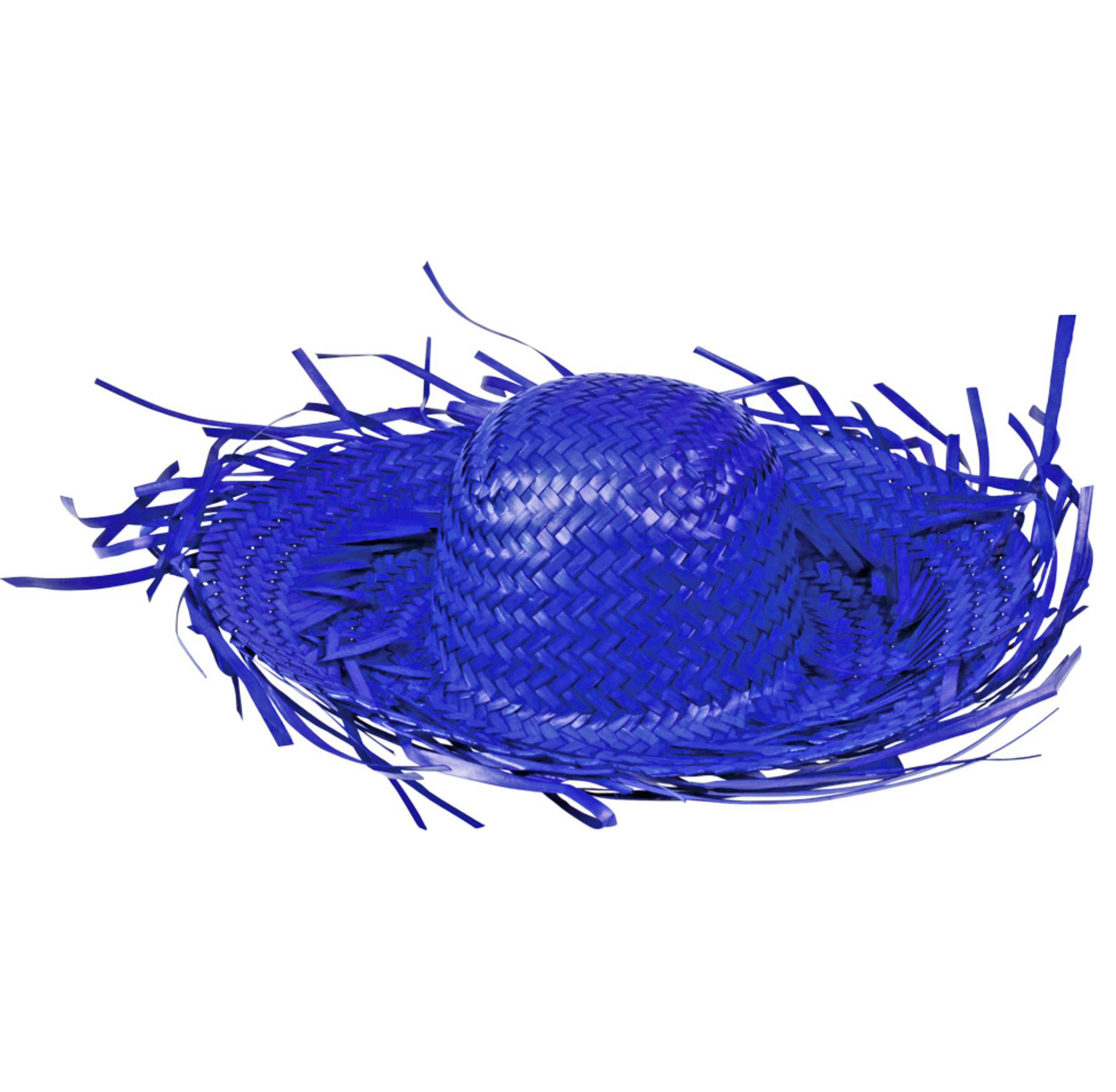 Funny Fashion Hawaii-Kostüm Südsee Strohhut – Ausgefranster Sommerhut, Farbauswahl