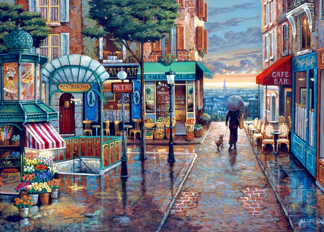 Bluebird Puzzle Puzzle Rainy Day Stroll, Puzzleteile