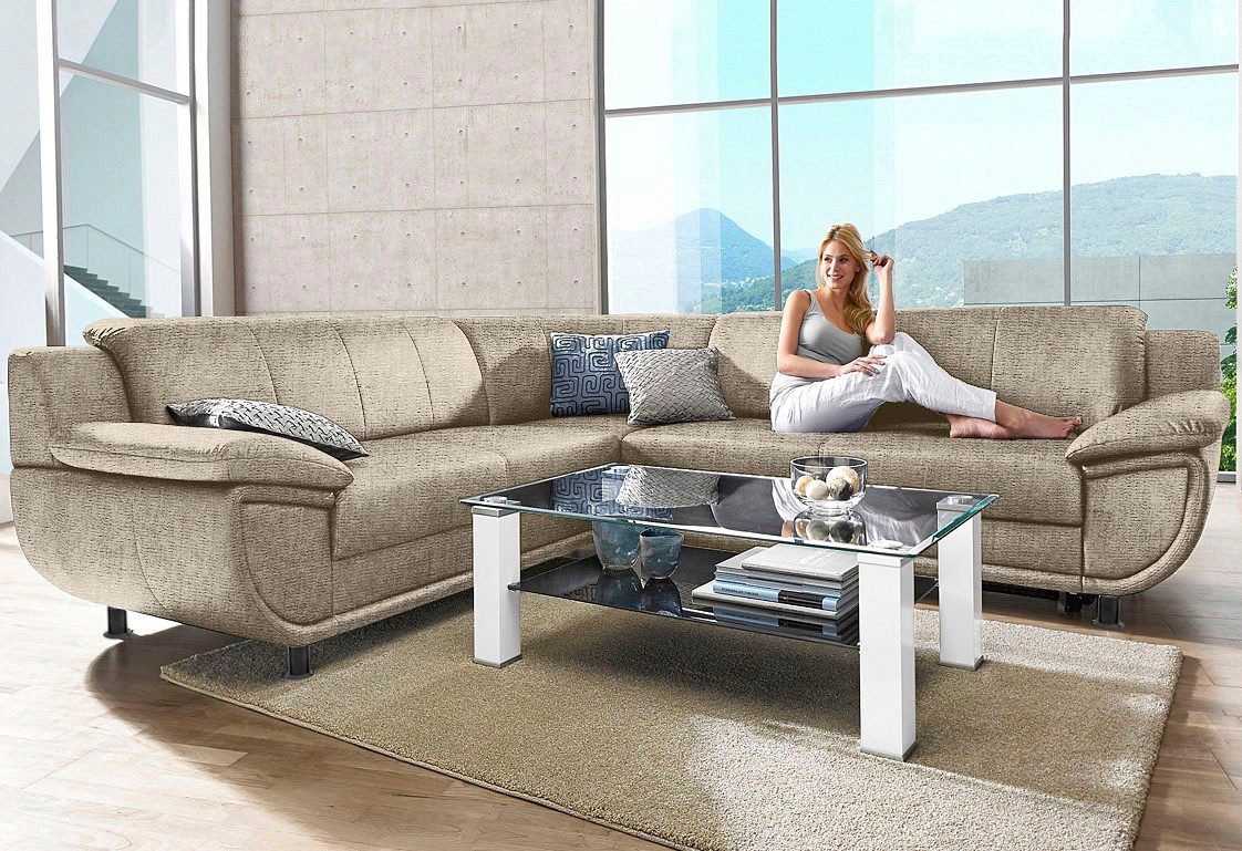TRENDMANUFAKTUR Ecksofa Rondo wahlweise mit Schlaffunktion, günstig online kaufen