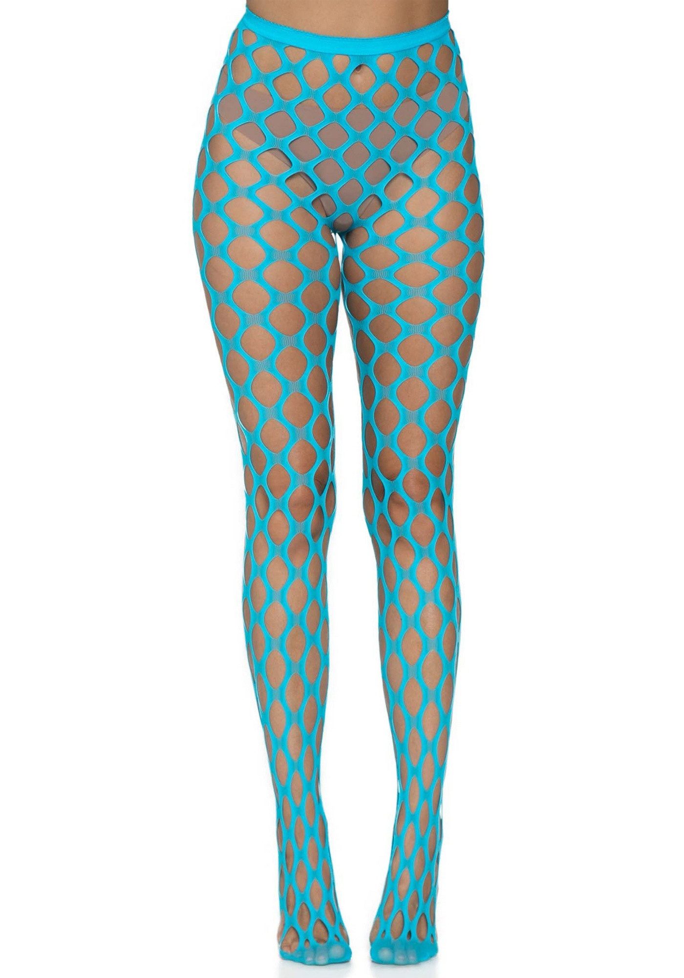 Netzstrumpfhose Netz-Strumpfhose - neon blau