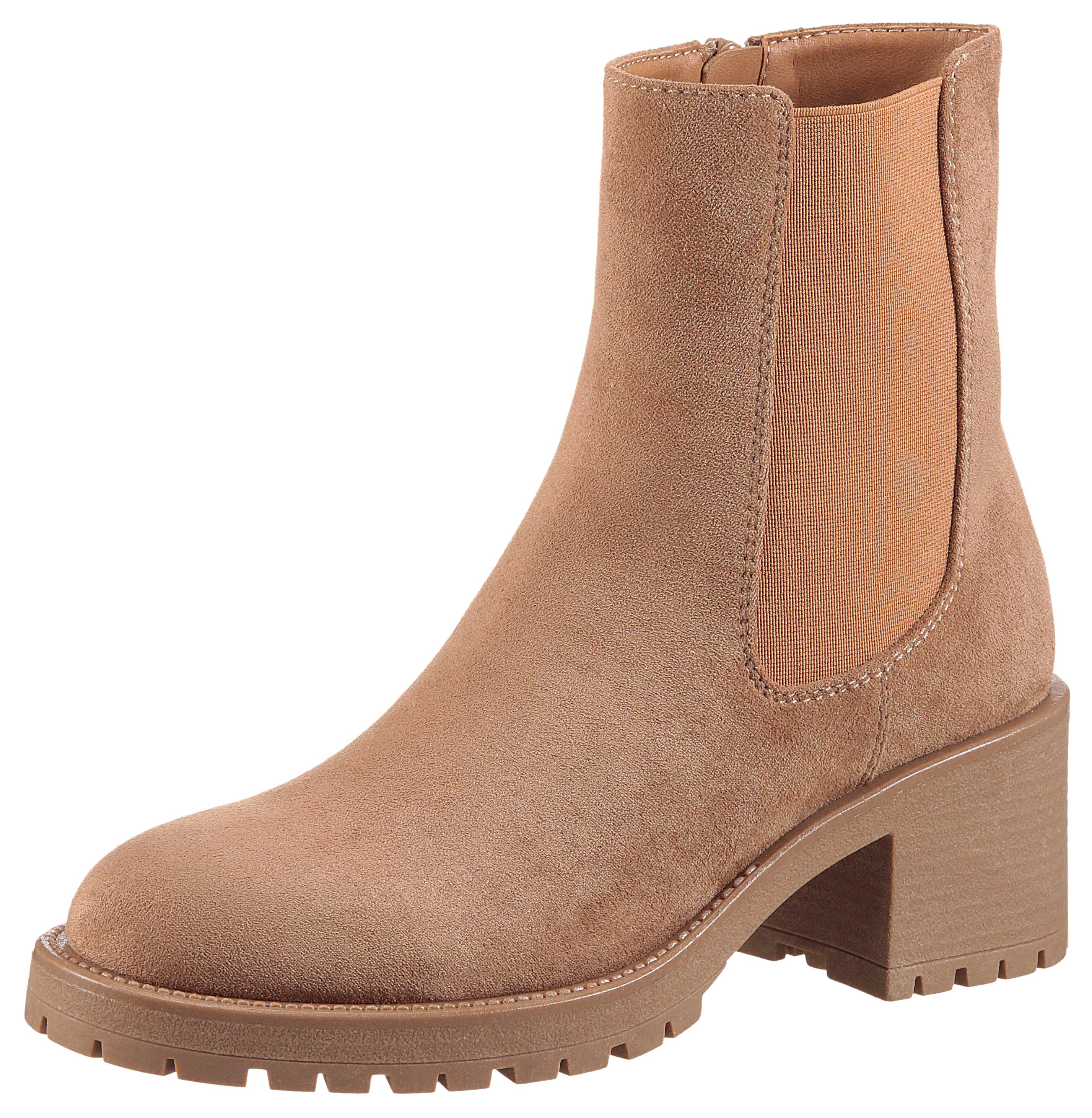 Aniston SHOES Chelseaboots Stiefelette mit Reißverschluss und Stretcheinsatz - NEUE KOLLEKTION