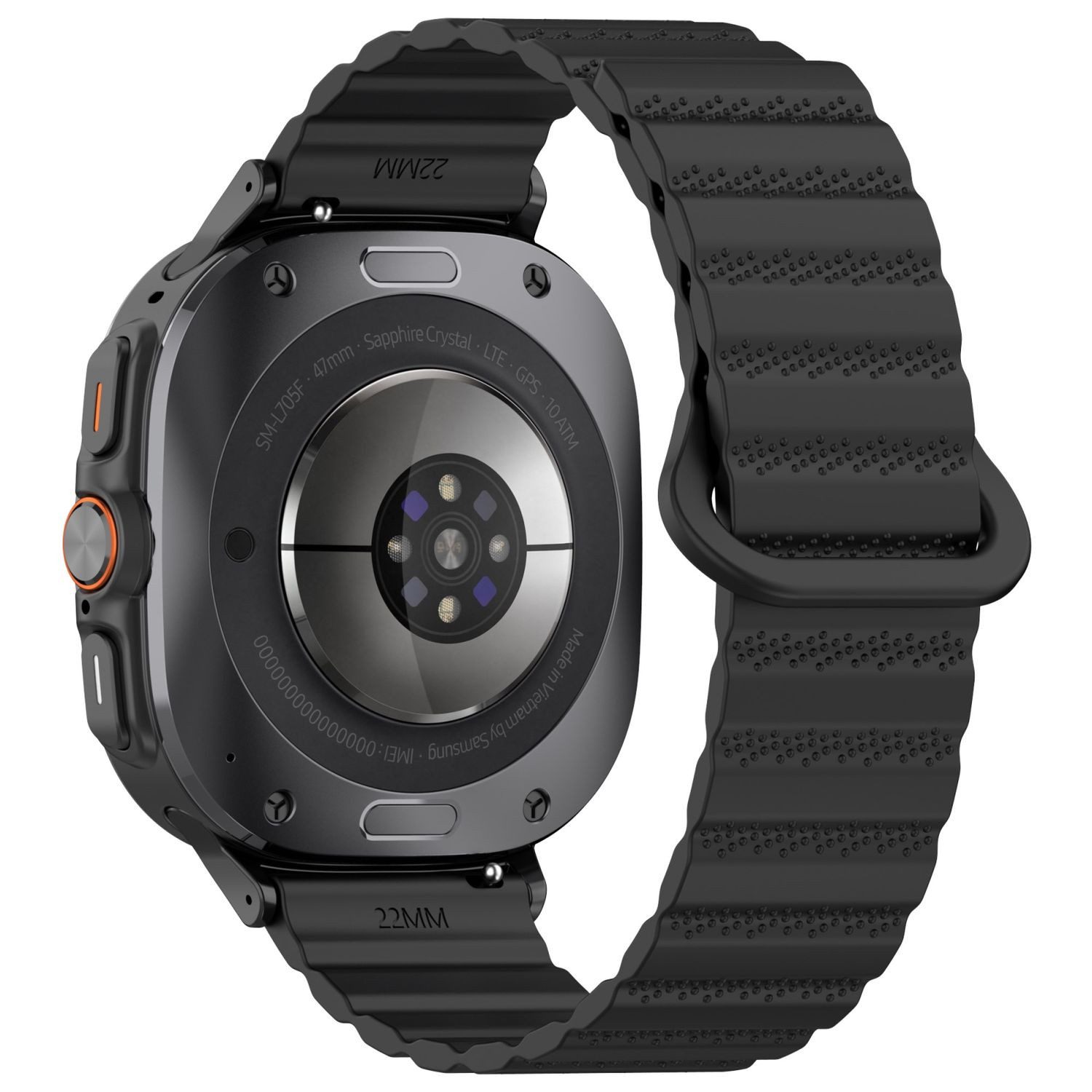 Wigento Smartwatch-Armband Für Samsung Galaxy Watch Ultra 47mm Silikon Magn günstig online kaufen