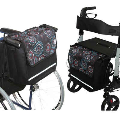 Seniori Gehstock SENIORI Rollator / Rollstuhl Tasche Rollatortasche Rollstuhltasche, 1F. Kreise - Flex