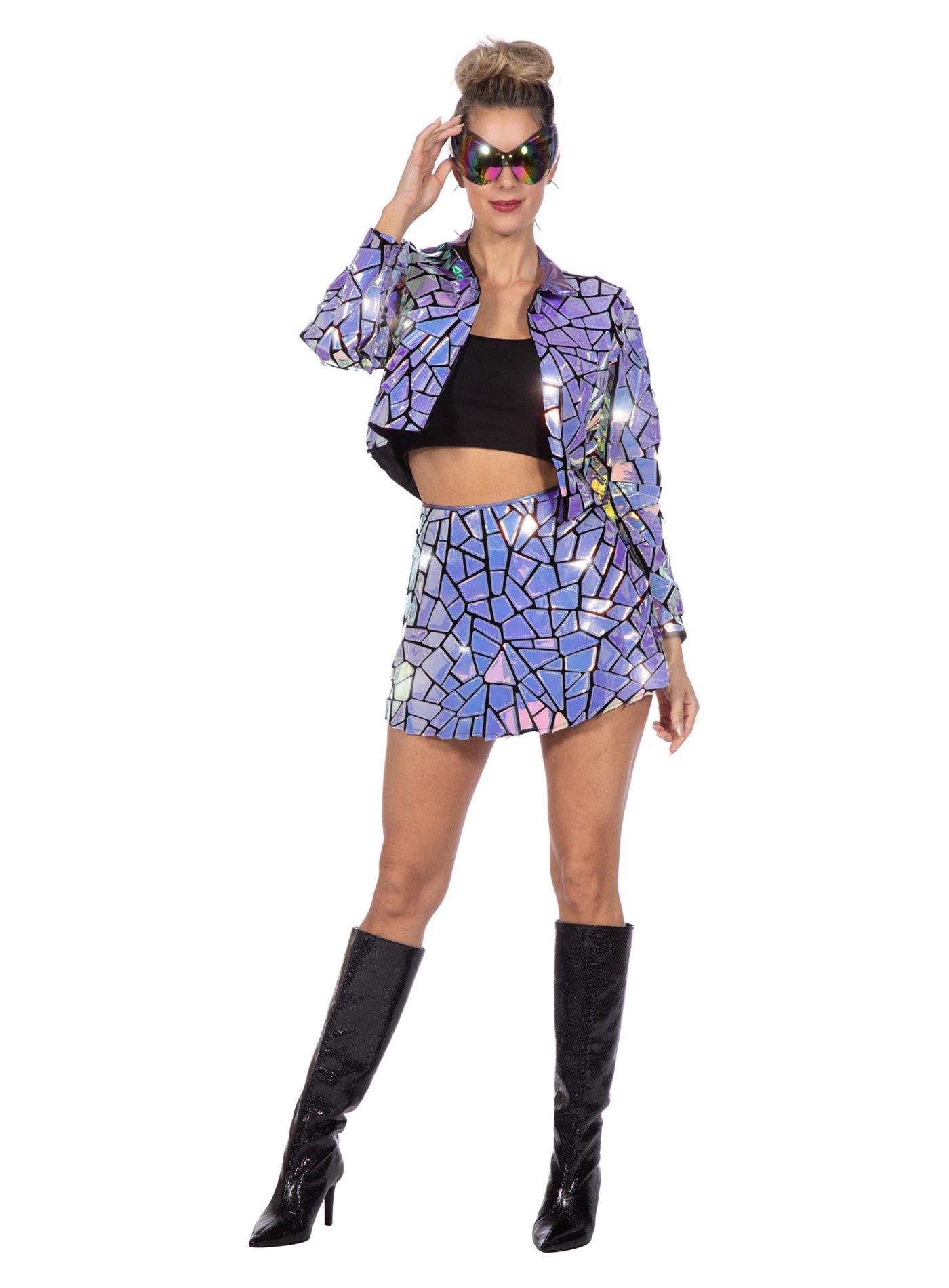 Kostüm Mosaik Spiegel Outfit