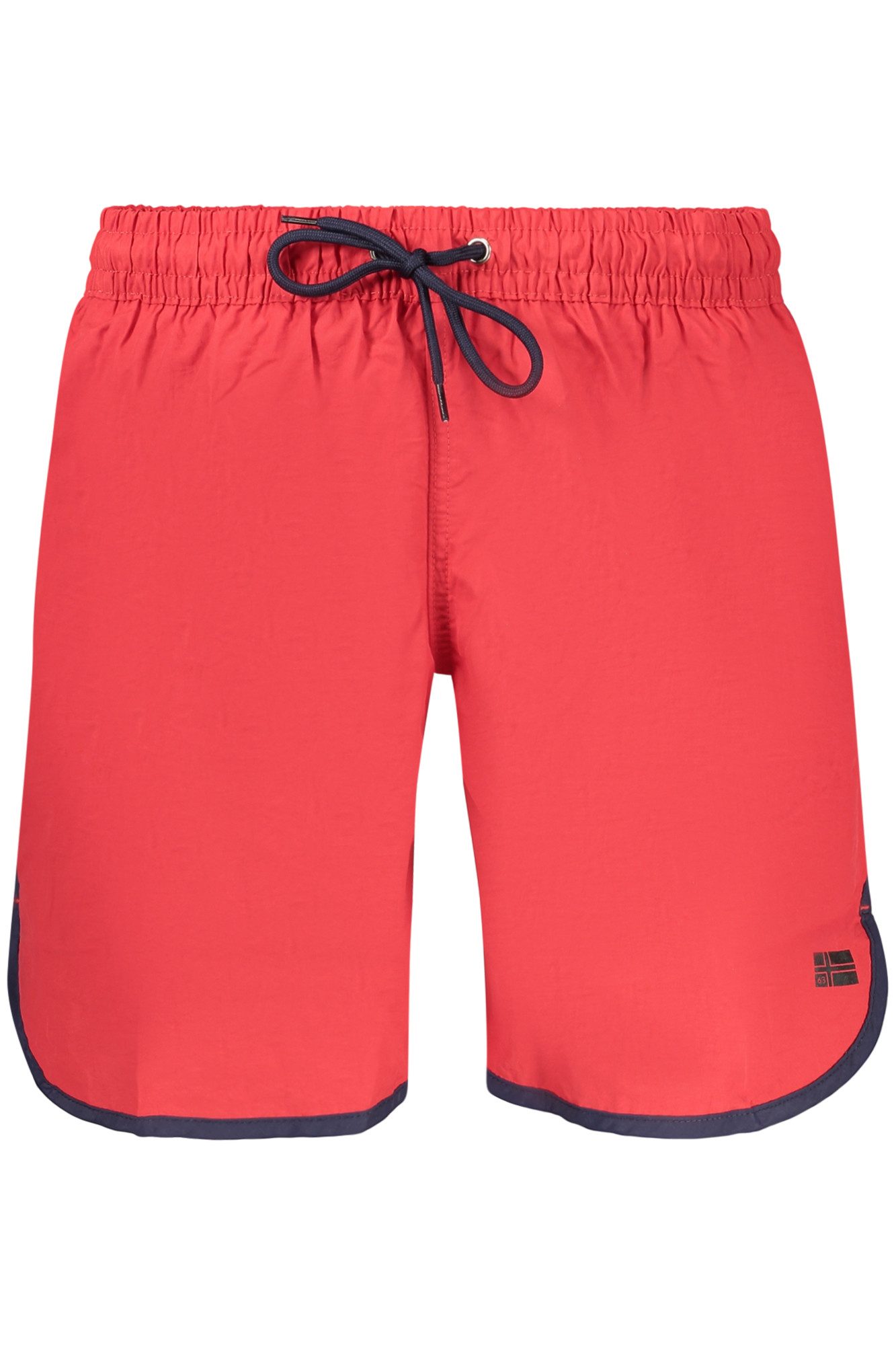 NORWAY 1963 Badeshorts Stylische Rote Badehose für Herren – Elastischer Bund mit Kordel