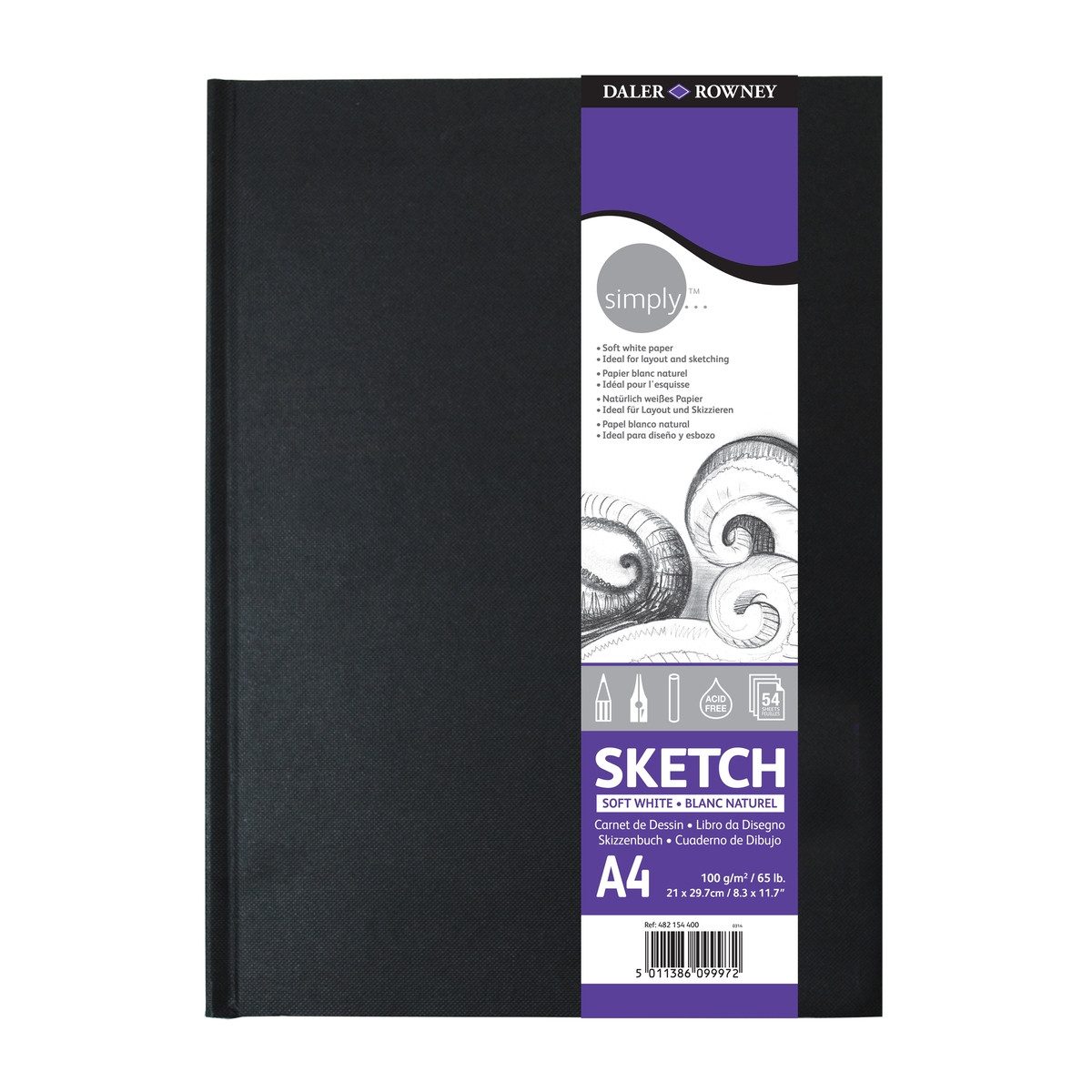 LYRA Skizzenbuch simply Skizzenbuch 54 Blatt DIN A4