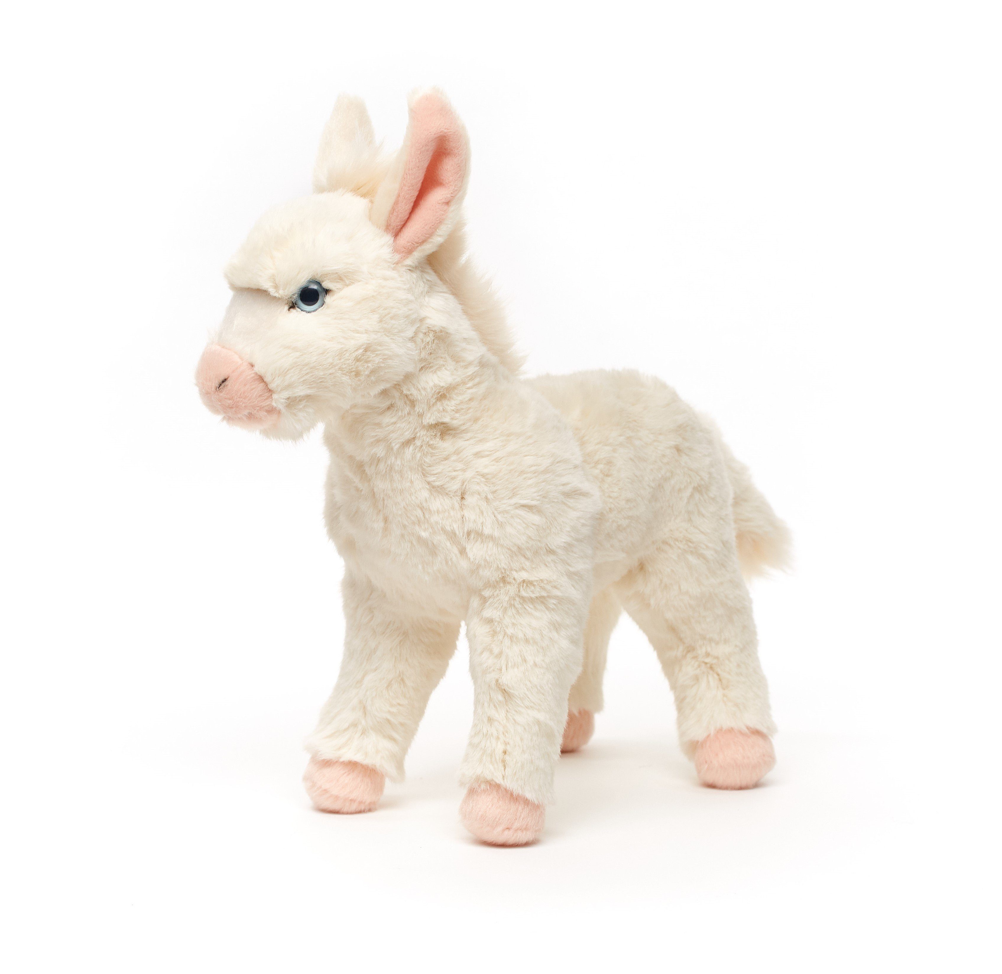 Uni-Toys Kuscheltier Barockesel weiß, stehend - 30 cm (Höhe) - Plüsch-Esel günstig online kaufen