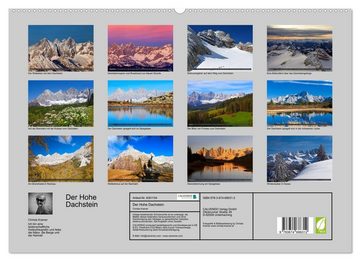 CALVENDO Wandkalender Der Hohe Dachstein (Premium, hochwertiger DIN A2 Wandkalender 2023, Kunstdruck in Hochglanz)