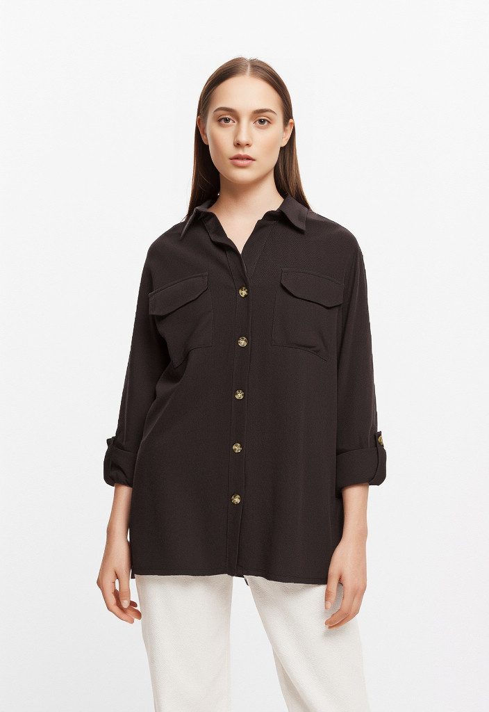 Vero Moda Hemdbluse VMBUMPY L/S SHIRT NEW WVN GA NOOS
