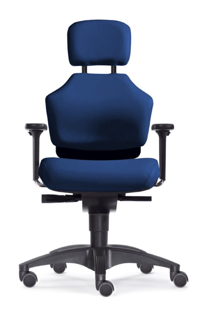 SITWELL STEIFENSAND AG Bürostuhl Gesundheitsdrehstuhl mit Ortho-Sacral-Rückenlehne, Ortho-Sacral Rückenlehne, 2D-Armlehnen, Lordosenstütze, bis 120kg