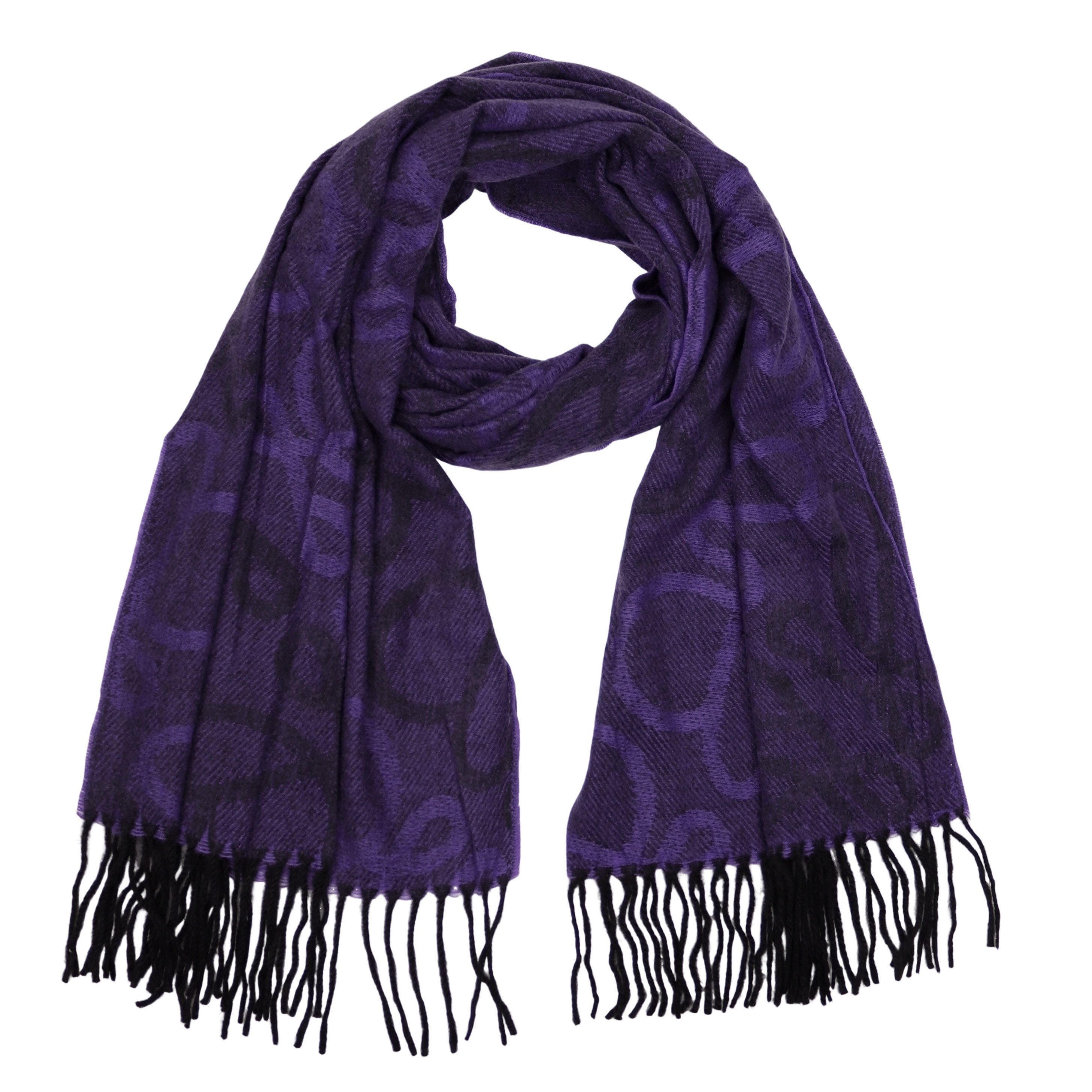 MIRROSI Modeschal weicher und warmer Schal Unendlich mit Fransen, 70x180cm, (angesagtes Muster; ca. 250 Gramm; Neue Kollektion Herbst/Winter 2025), Damen Halstuch ideal für Herbst und Winter