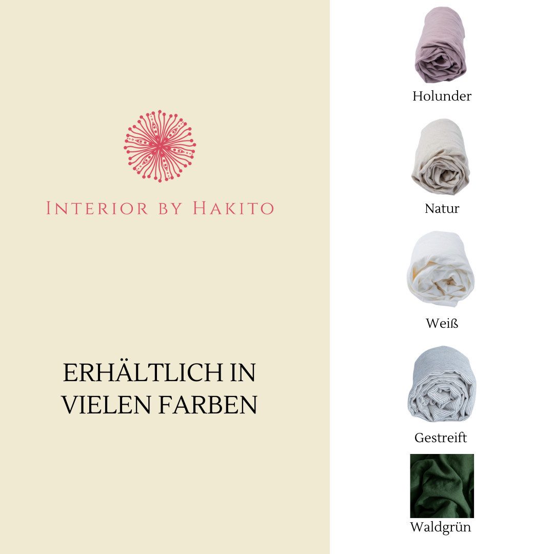 Interior by Hakito Spannbettlaken 100% reine Leinen GOTS zertifiziert, natürlicher Luxus auf der Haut – Bild 3 von 5
