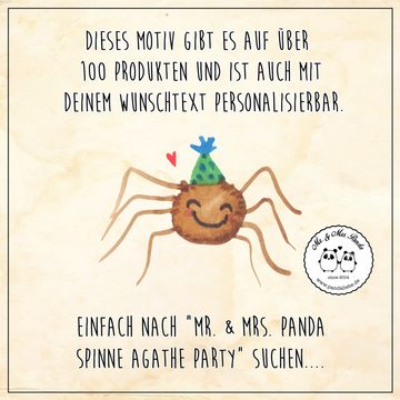 Mr. & Mrs. Panda Becher Spinne Agathe Party - Gelb Pastell - Geschenk, Glück, Metalltasse für, Emaille, Hochkratzfest