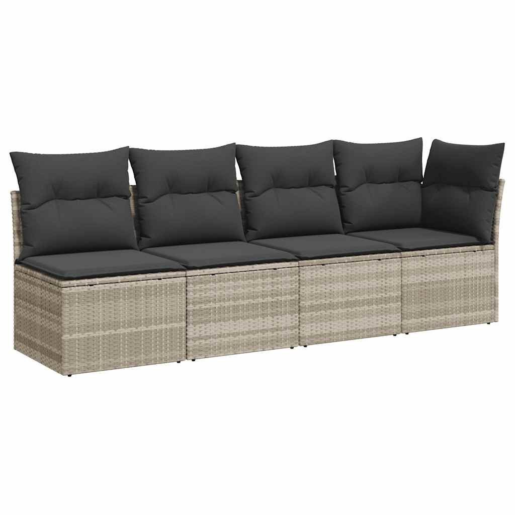 vidaXL Loungesofa Gartensofa mit Kissen 4-Sitzer günstig online kaufen