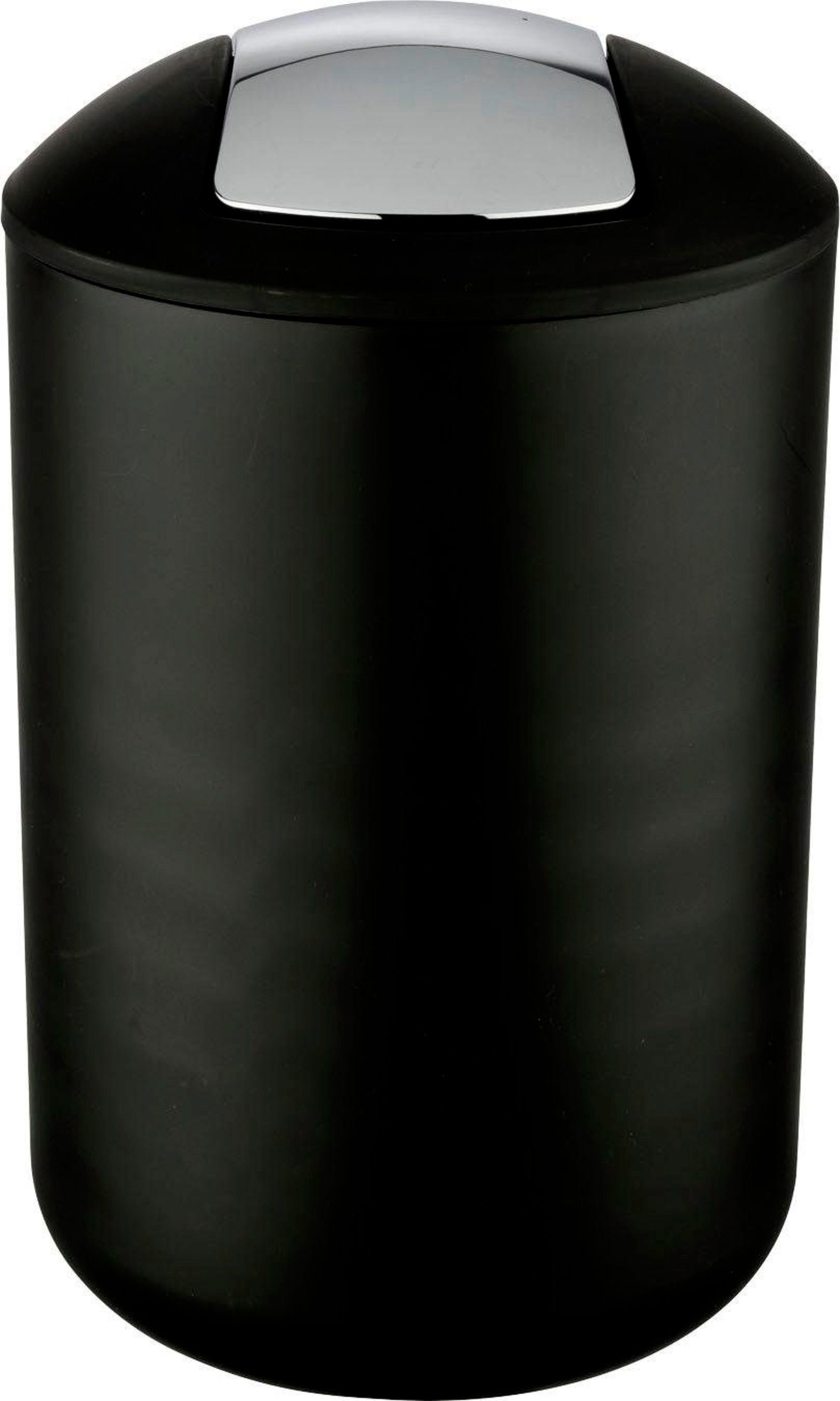Liter schwarz WENKO Mülleimer 6,5 Brasil,