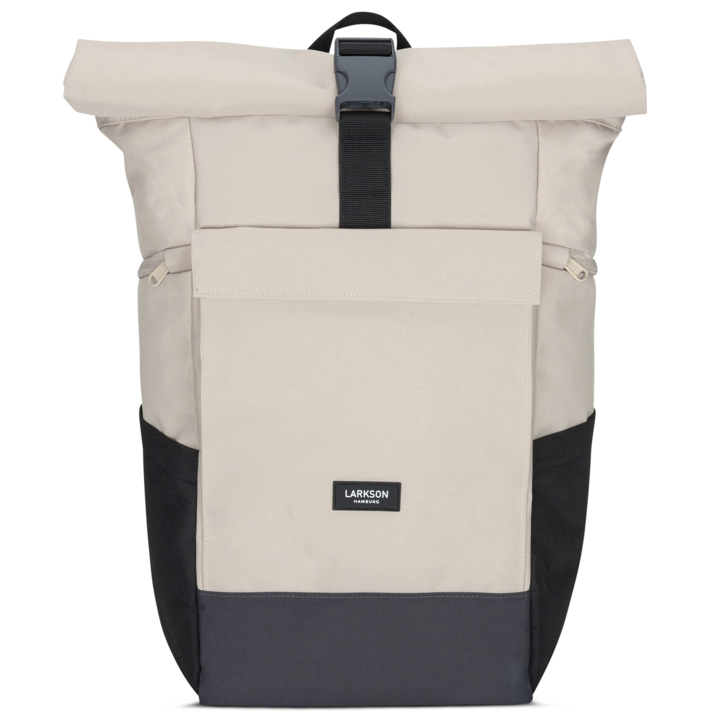 LARKSON Cityrucksack No 4 Large Rolltop Rucksack für Damen und Herren (1-tlg), Geräumiger Rolltop Rucksack für Reisen, Wasserabweisend