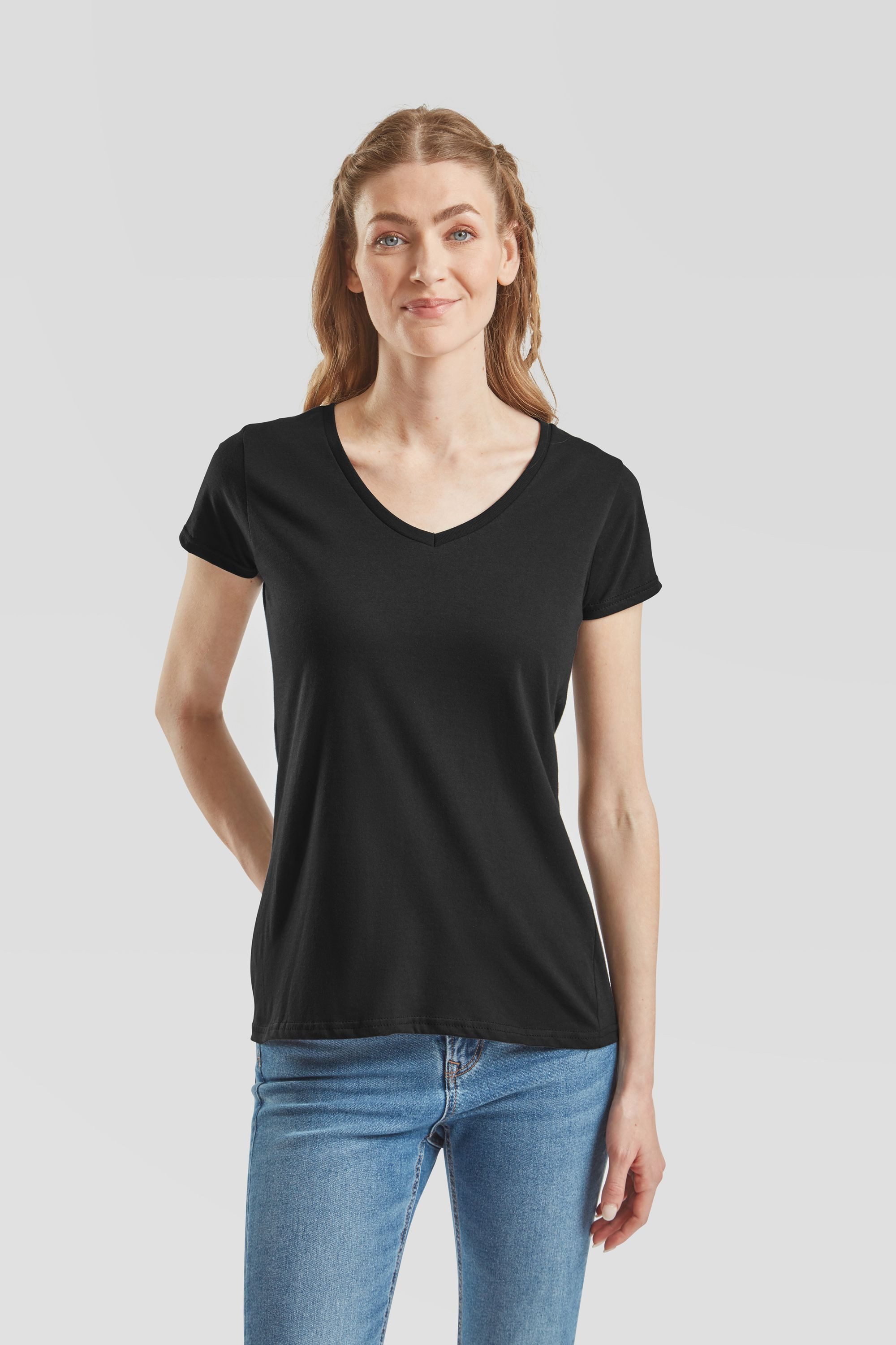 Fruit of the Loom V-Shirt Ladies Iconic 150 V-Neck T-Shirt