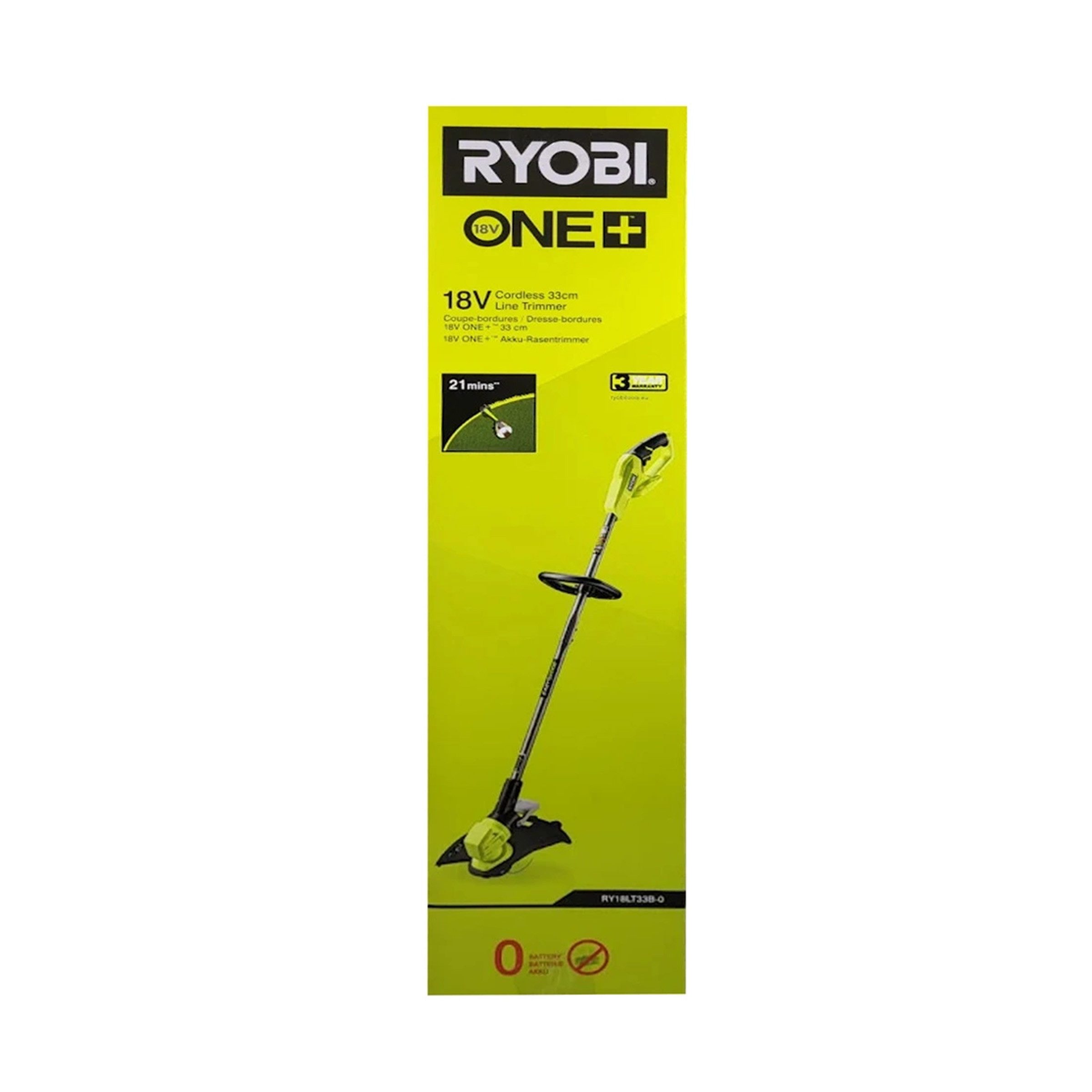 Ryobi Gartenpflege-Set Ryobi RY18LT33B-0 Rasentrimmer 18V ONE+ 33 cm ohne Akku