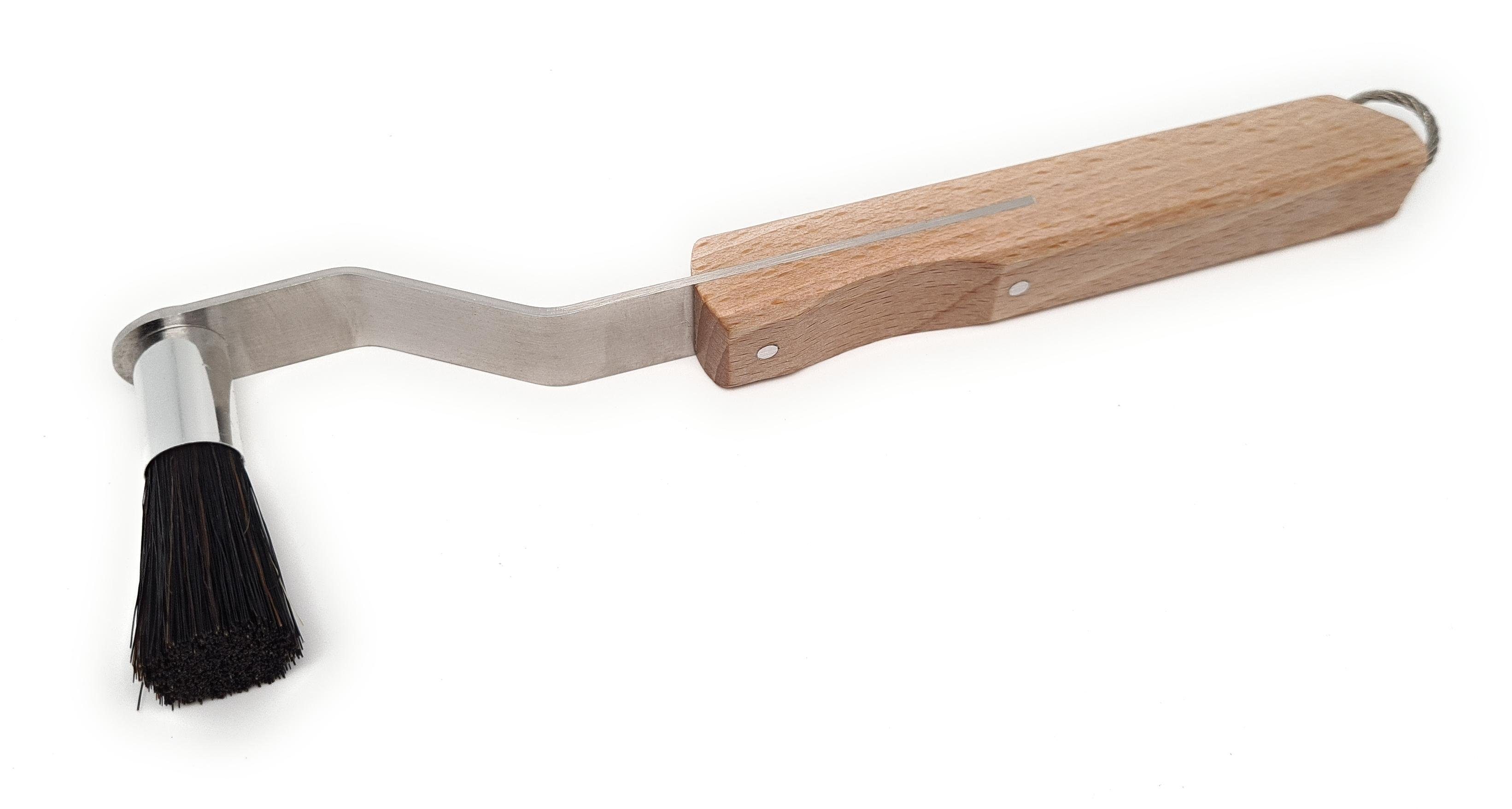 Bürstenhaus Redecker Espressolöffel Espressopinsel Buchenholz im 90 Grad Kaffeebürste Winkel