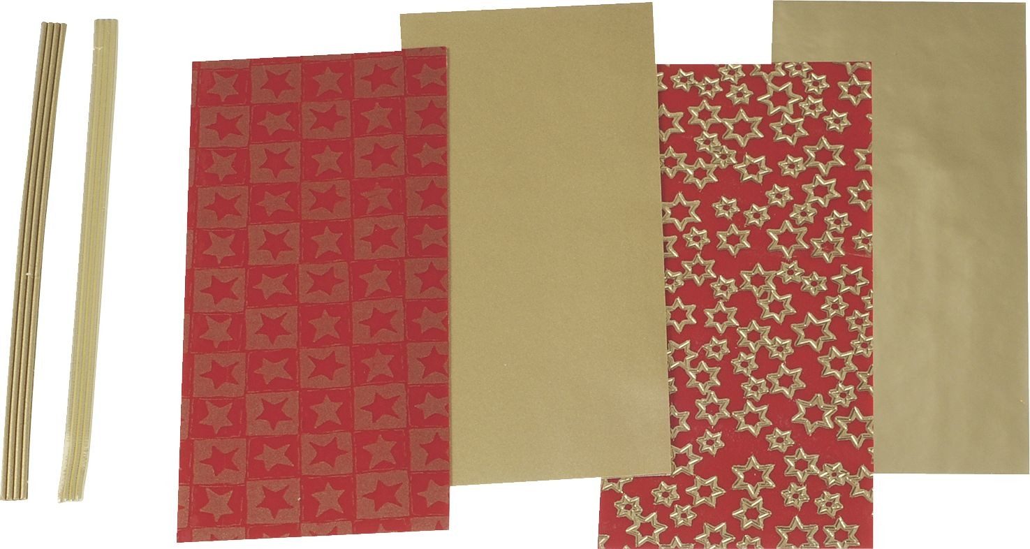 Knorr Prandell Bastelfilz Verzierwachs Sortiment Weihnachten rot 1 Set