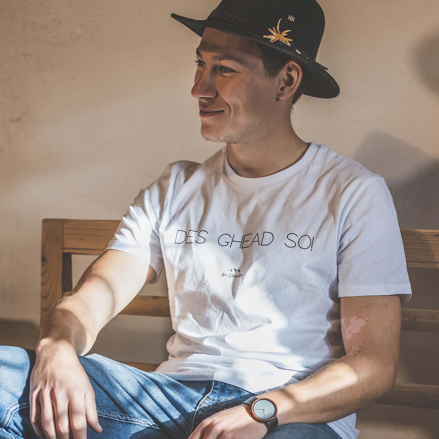 T-Shirt Herren T-Shirt "Des ghead so!"