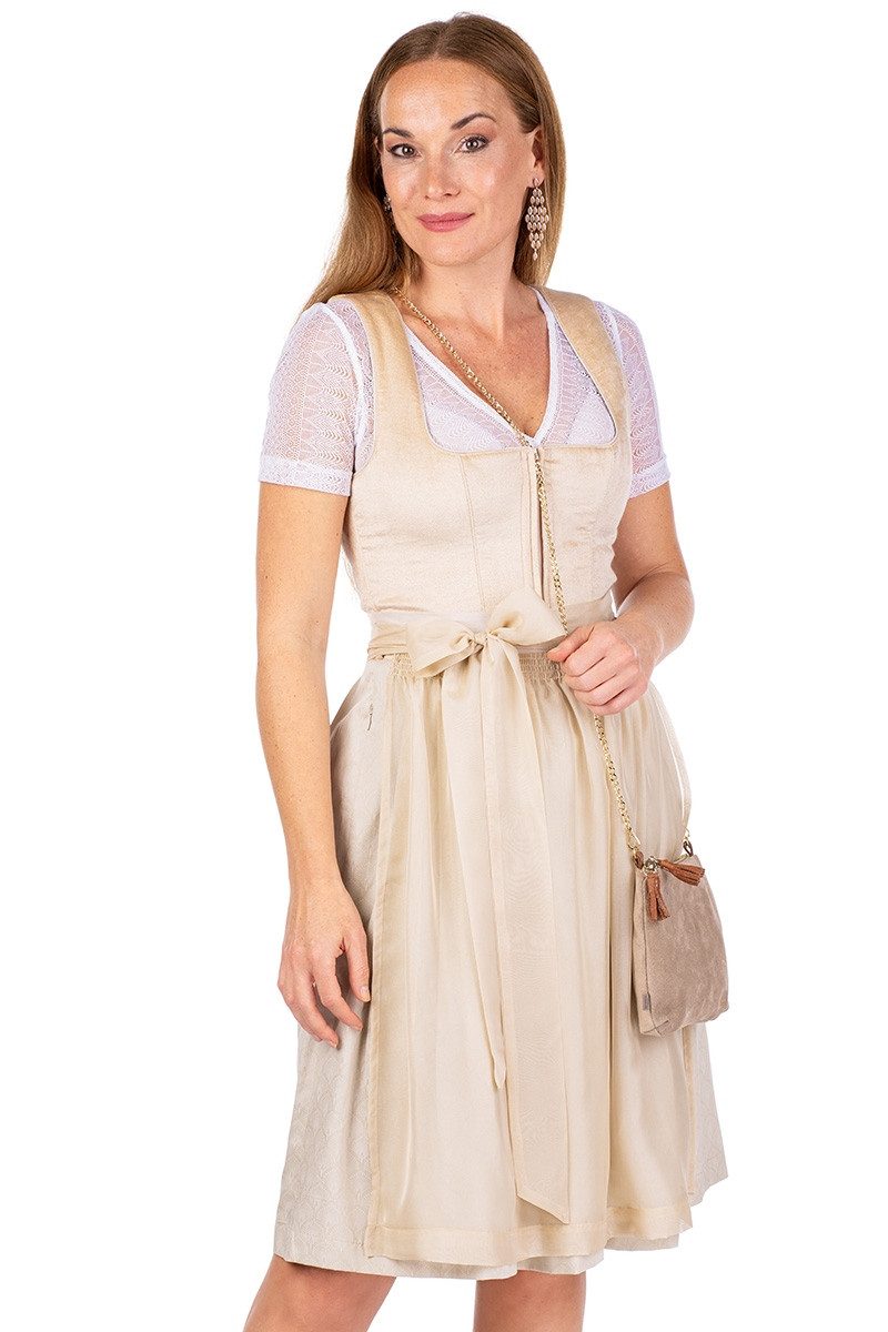 MarJo Dirndl Samt Dirndl 2tlg. - REHAU - taupe günstig online kaufen