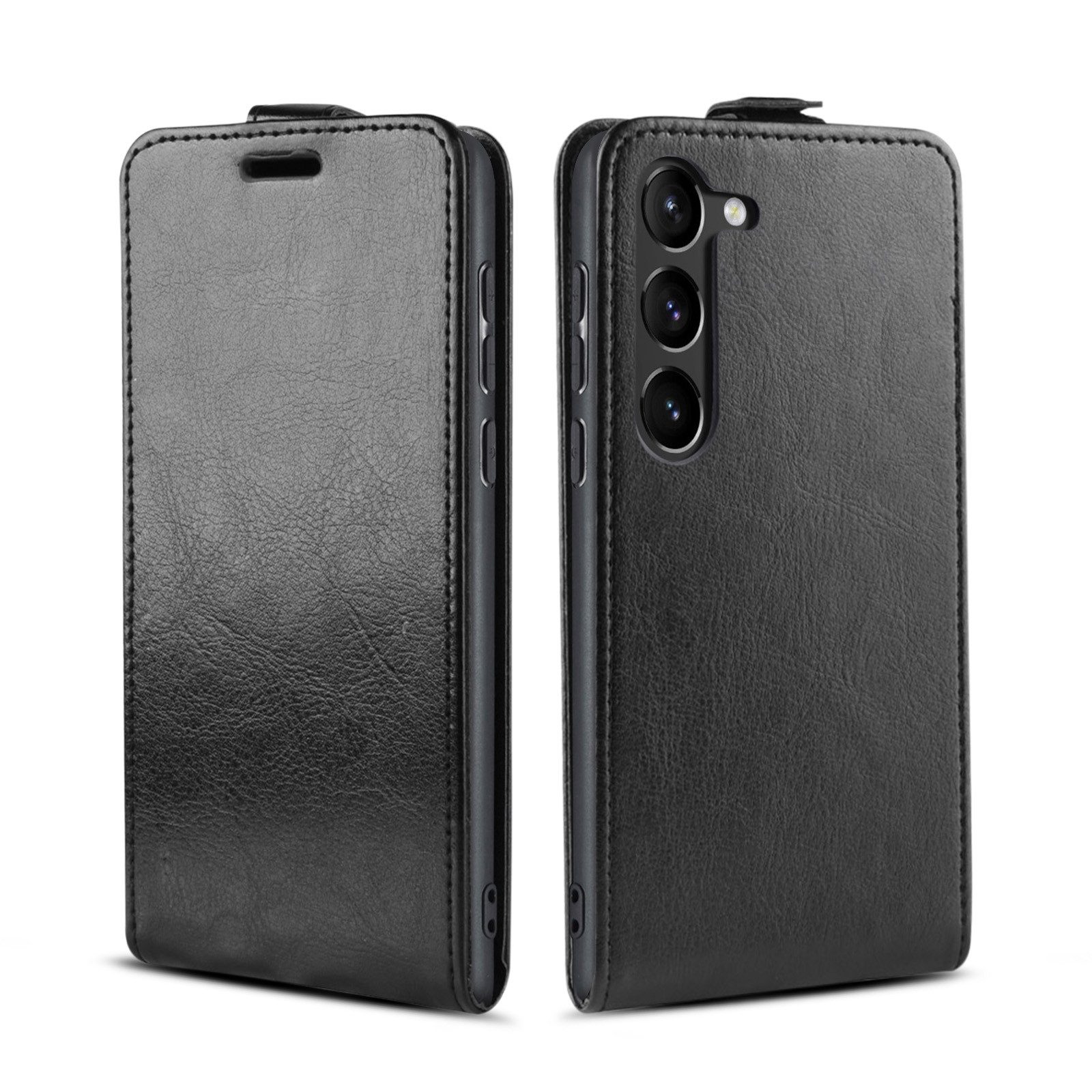Tec-Expert Handyhülle Klapp Hülle für Samsung Galaxy S23 6.1 Zoll, 6.1", Tasche Klapphülle Case mit Kartenfach Fliphülle vertikal