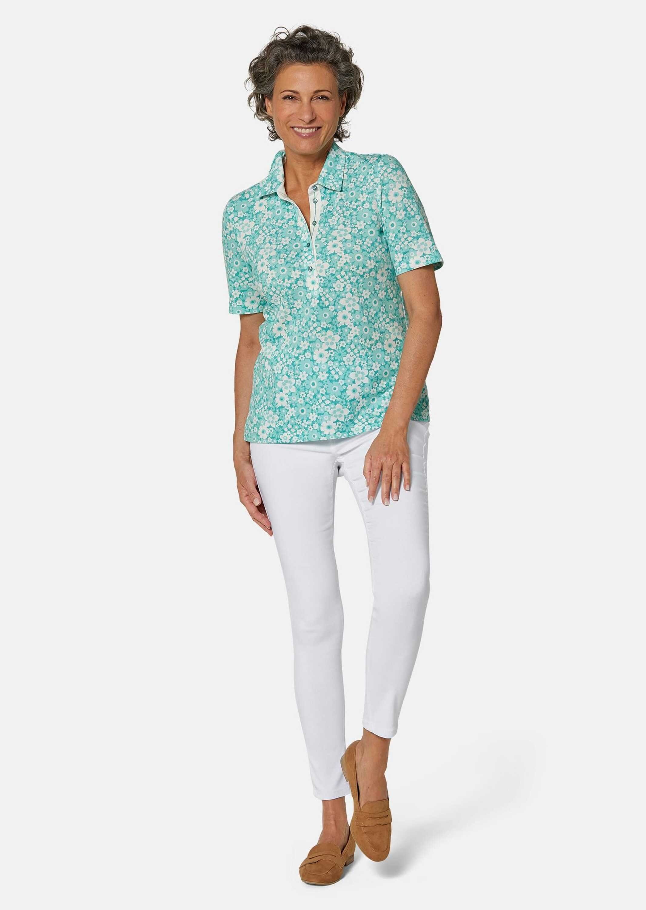 GOLDNER Poloshirt Pikee-Druckpoloshirt günstig online kaufen